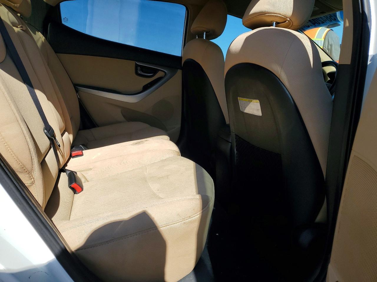 2013 Hyundai Elantra Gls White vin: 5NPDH4AE7DH287390