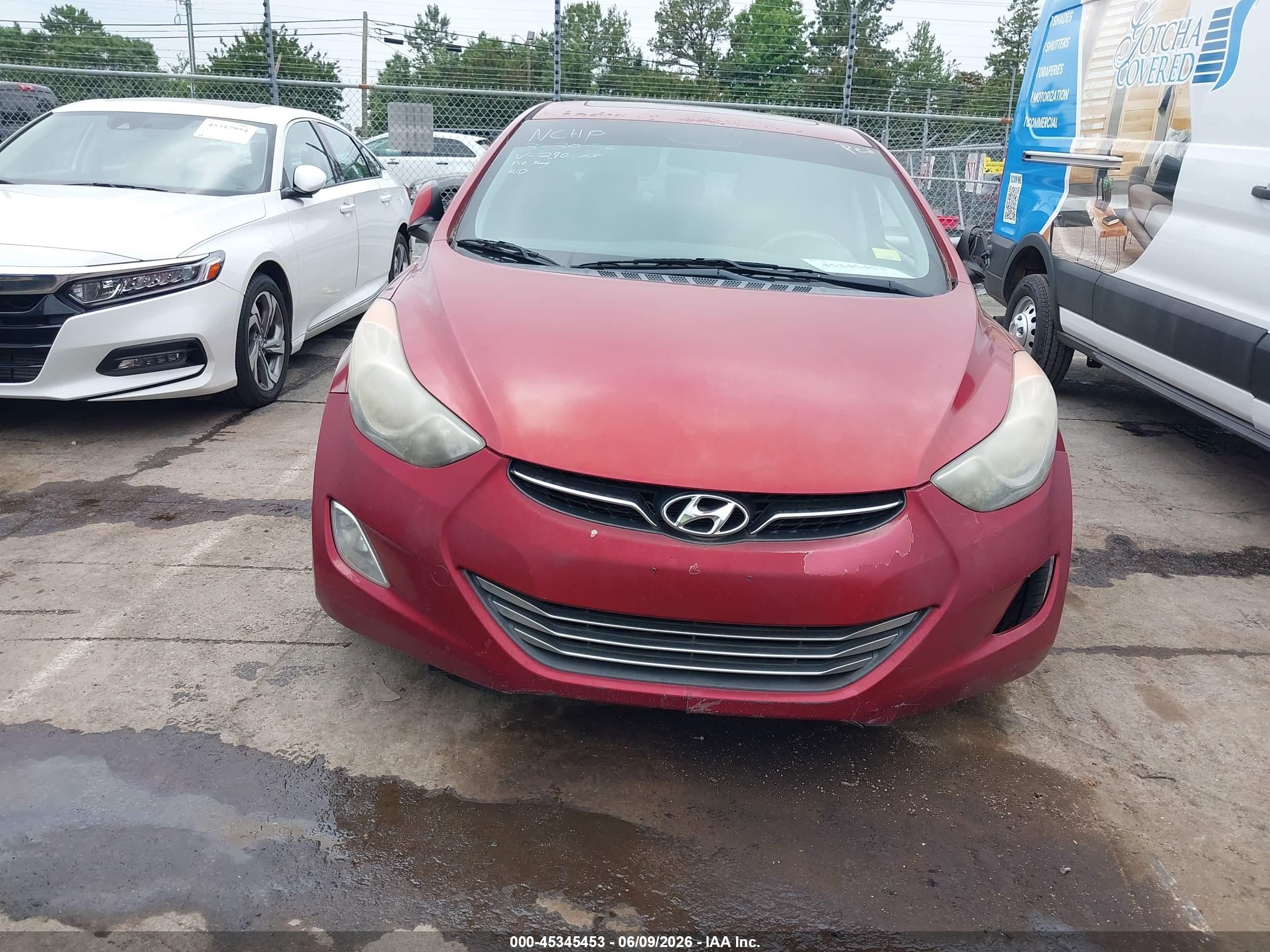 2013 Hyundai Elantra Limited Burgundy vin: 5NPDH4AE7DH290628
