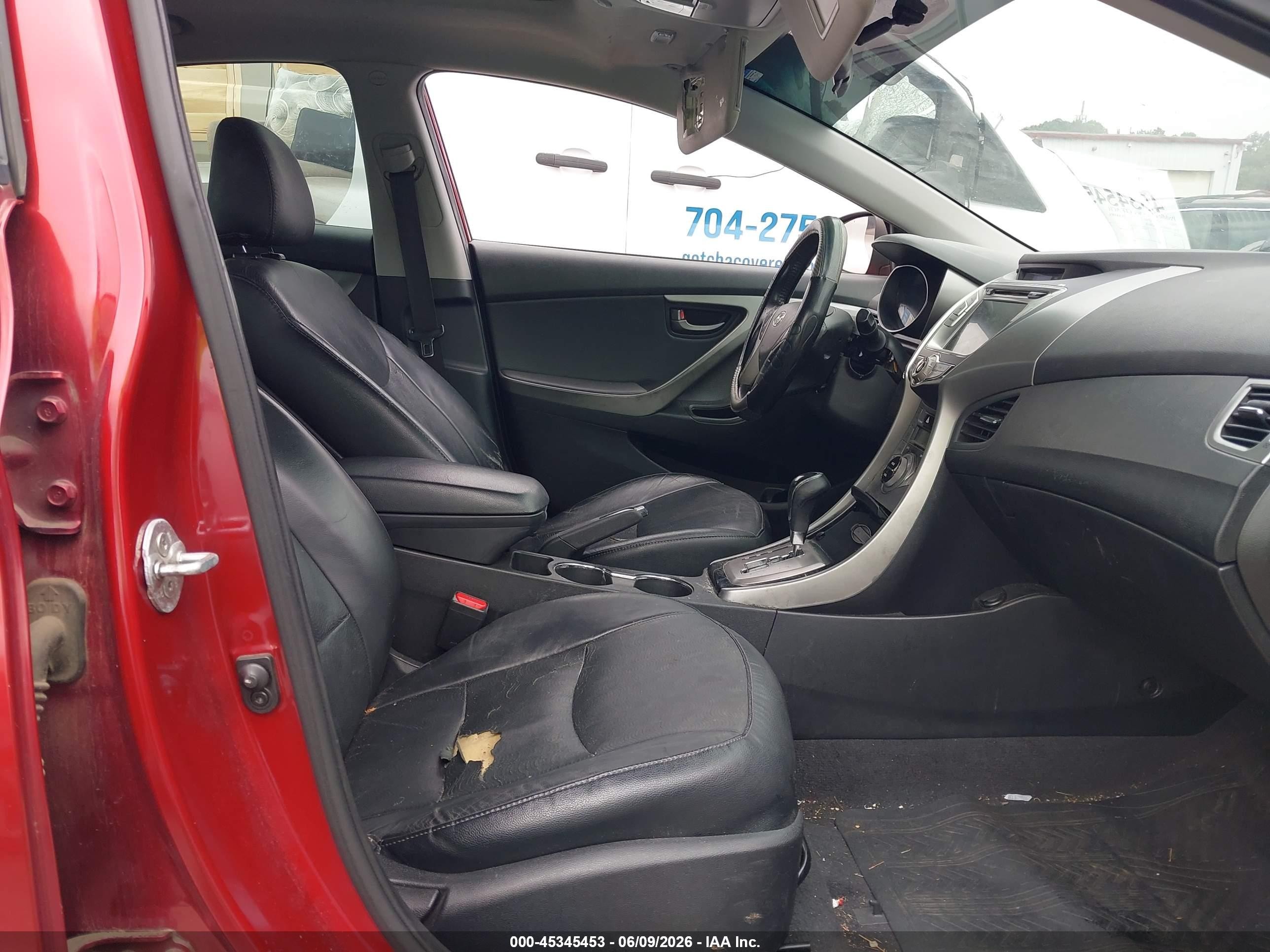 2013 Hyundai Elantra Limited Burgundy vin: 5NPDH4AE7DH290628