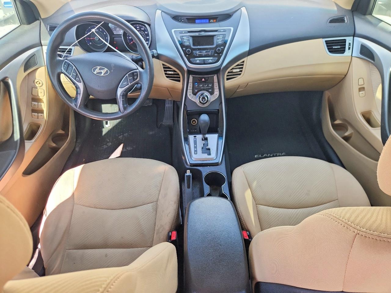 2013 Hyundai Elantra Gls White vin: 5NPDH4AE7DH291696