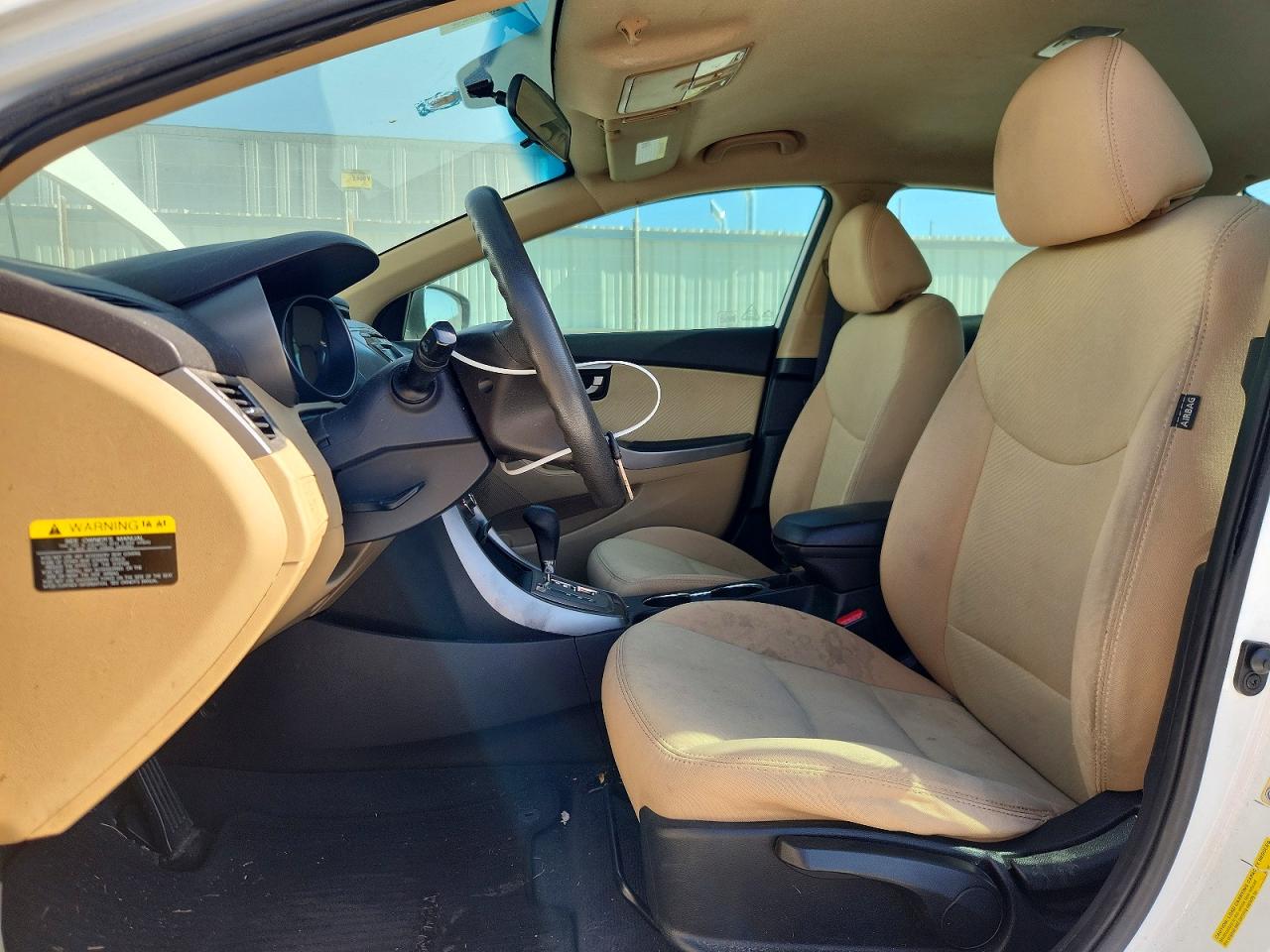 2013 Hyundai Elantra Gls White vin: 5NPDH4AE7DH291696