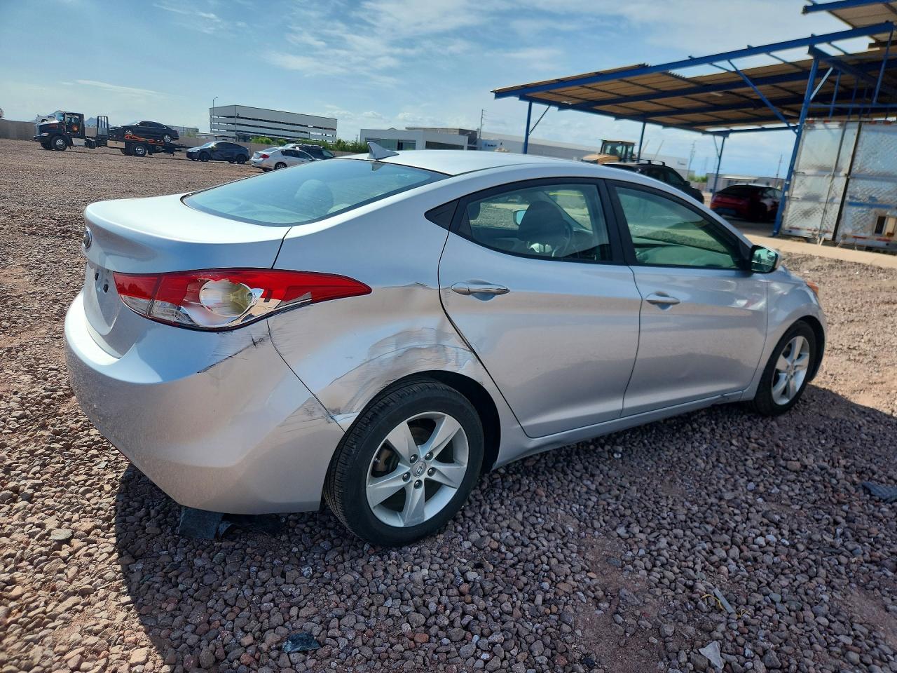 2013 Hyundai Elantra Gls Silver vin: 5NPDH4AE7DH295621