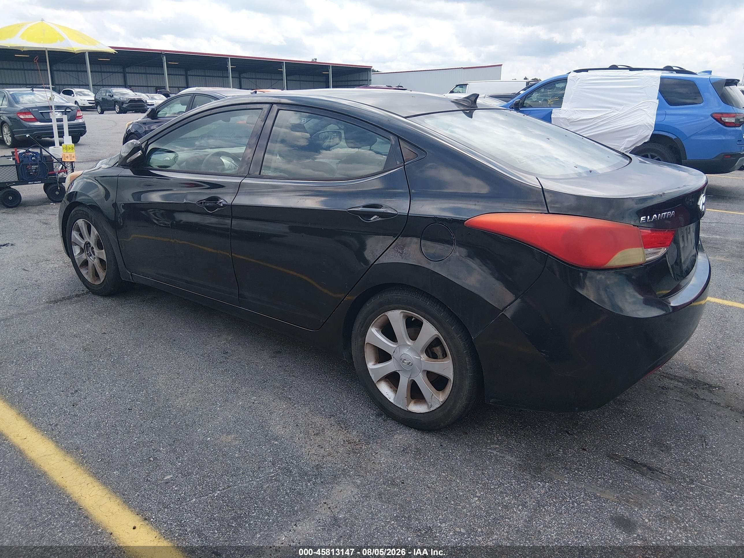 2013 Hyundai Elantra Limited Black vin: 5NPDH4AE7DH299359