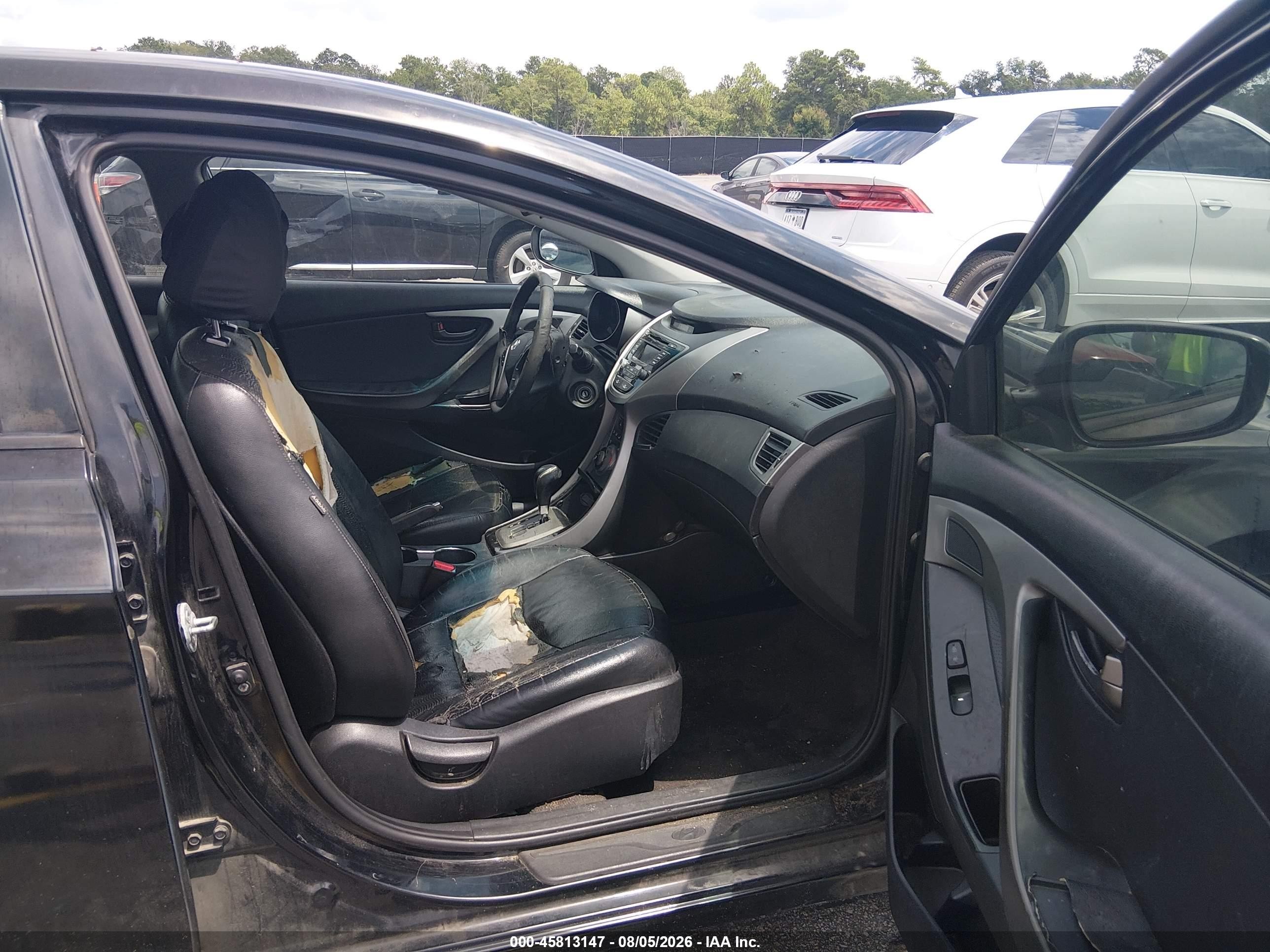 2013 Hyundai Elantra Limited Black vin: 5NPDH4AE7DH299359