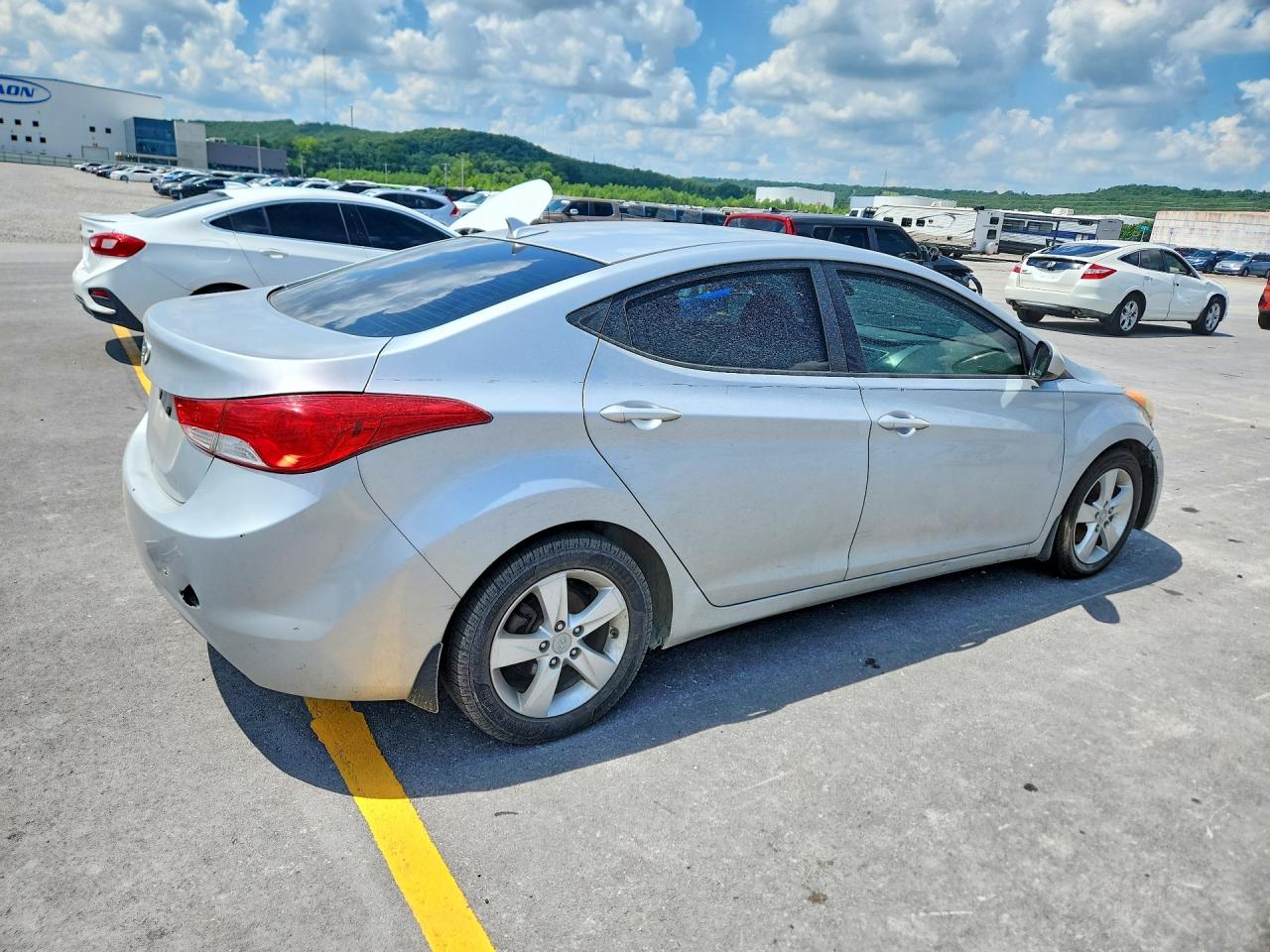 2013 Hyundai Elantra Gls Серебряный vin: 5NPDH4AE7DH306665