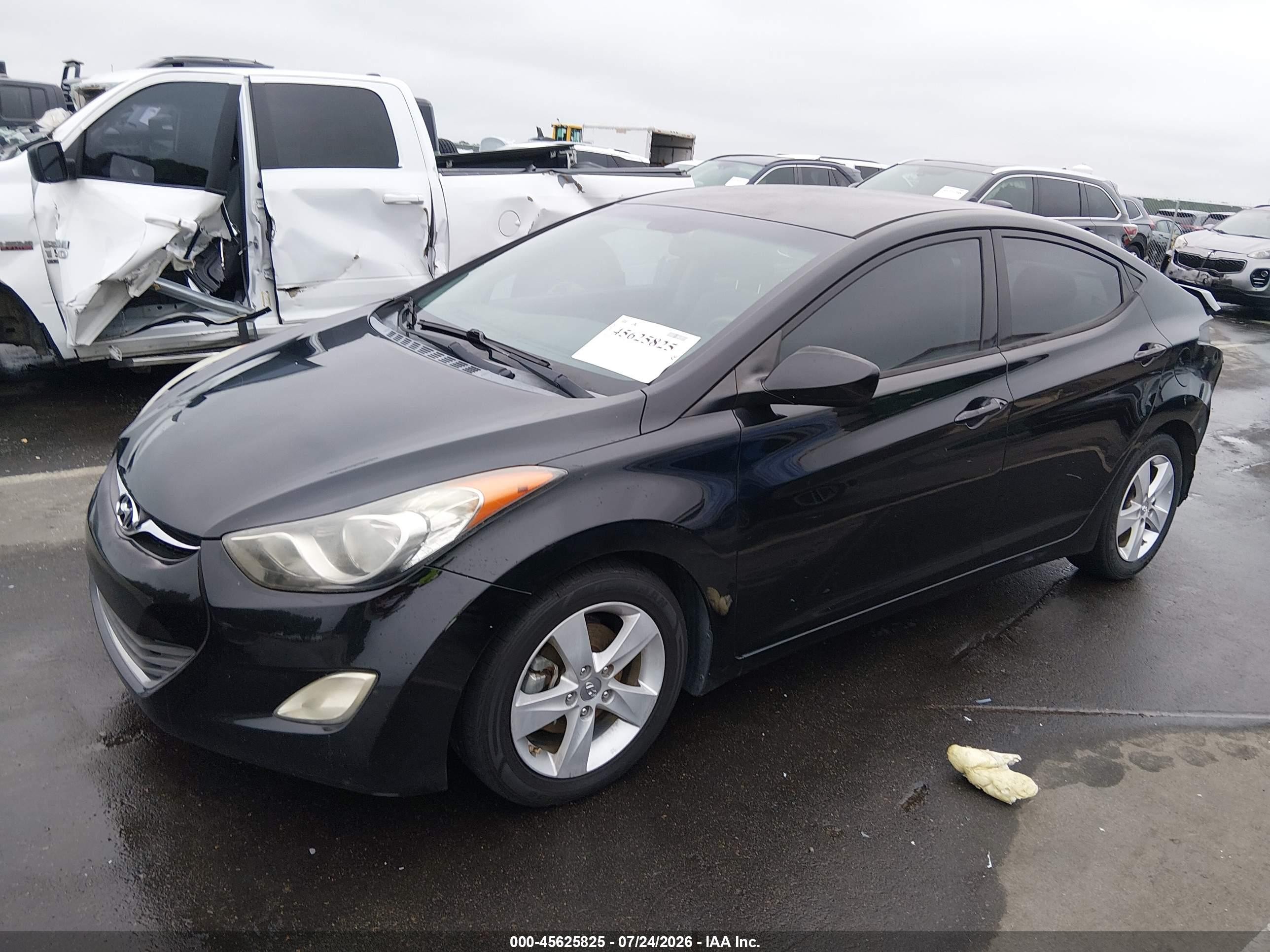 2013 Hyundai Elantra Gls Black vin: 5NPDH4AE7DH309629