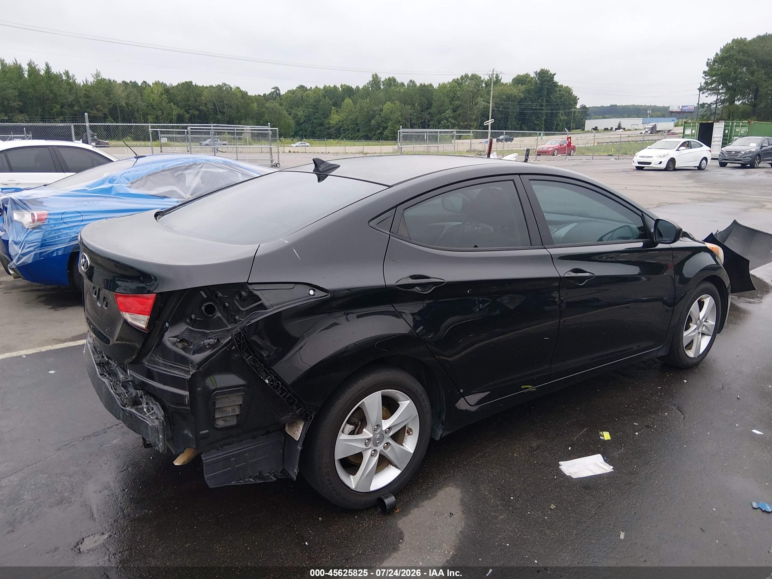 2013 Hyundai Elantra Gls Black vin: 5NPDH4AE7DH309629