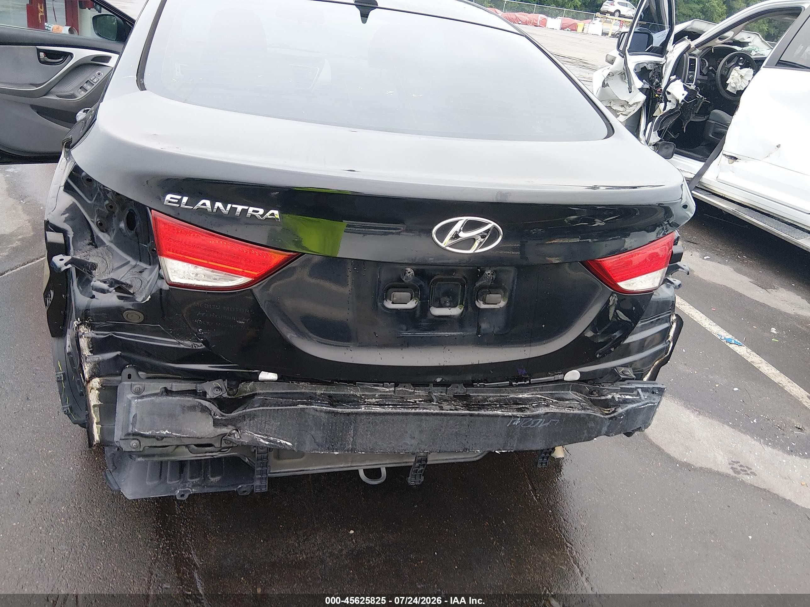 2013 Hyundai Elantra Gls Black vin: 5NPDH4AE7DH309629