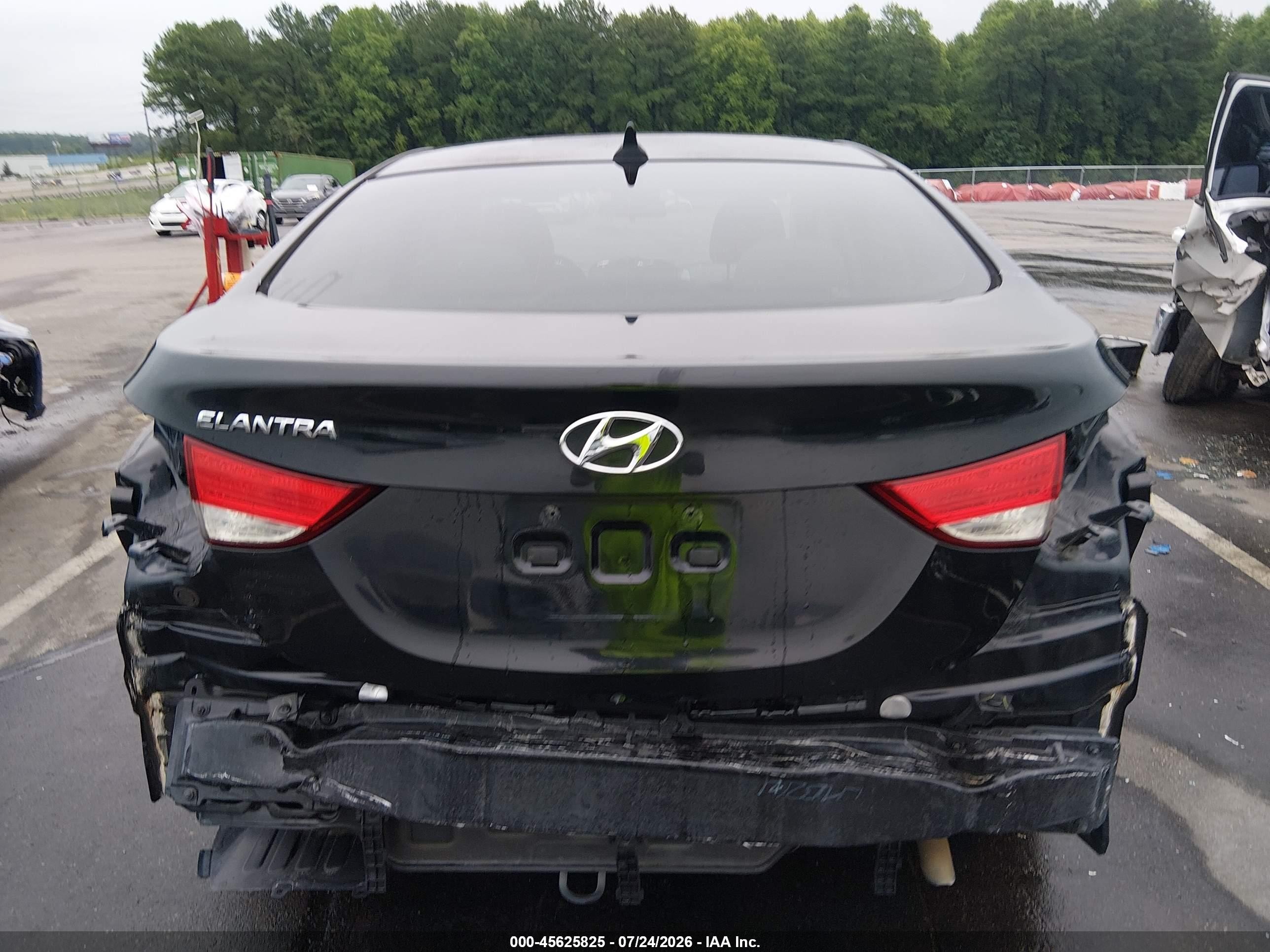 2013 Hyundai Elantra Gls Black vin: 5NPDH4AE7DH309629
