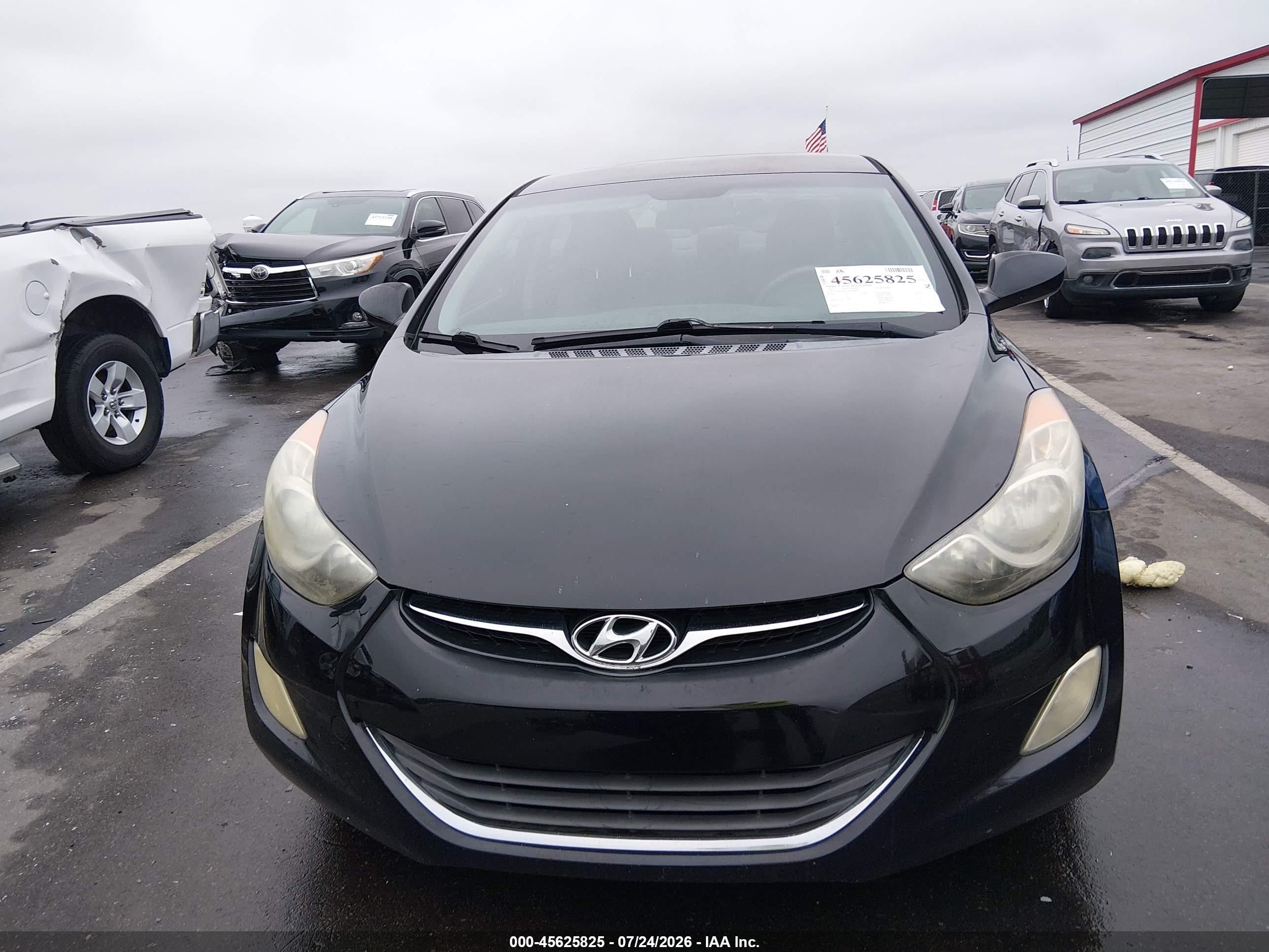 2013 Hyundai Elantra Gls Black vin: 5NPDH4AE7DH309629