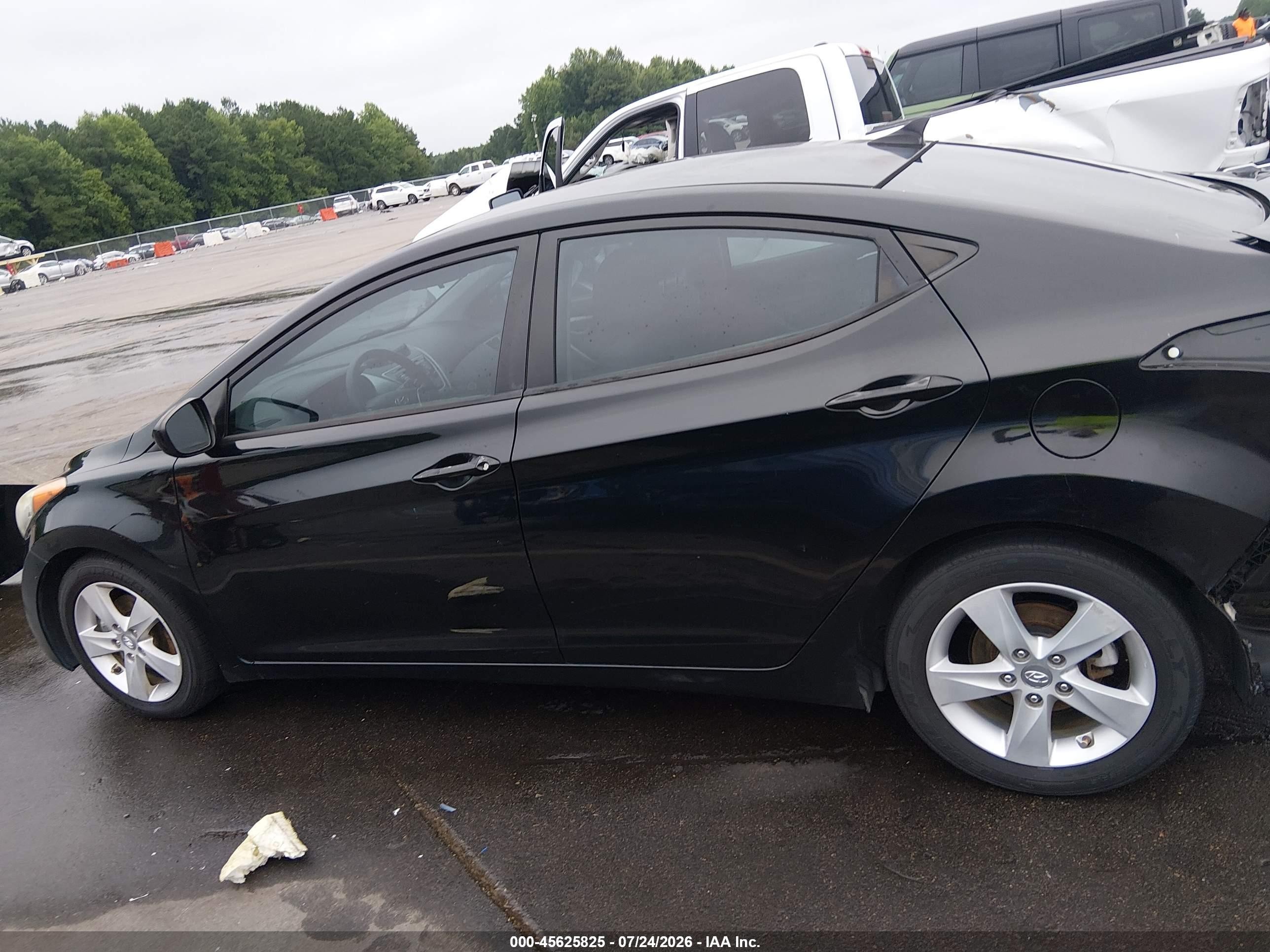 2013 Hyundai Elantra Gls Black vin: 5NPDH4AE7DH309629