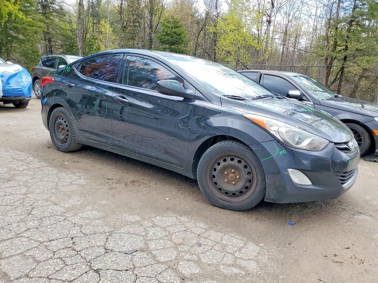2013 Hyundai Elantra Gls Blue vin: 5NPDH4AE7DH319366