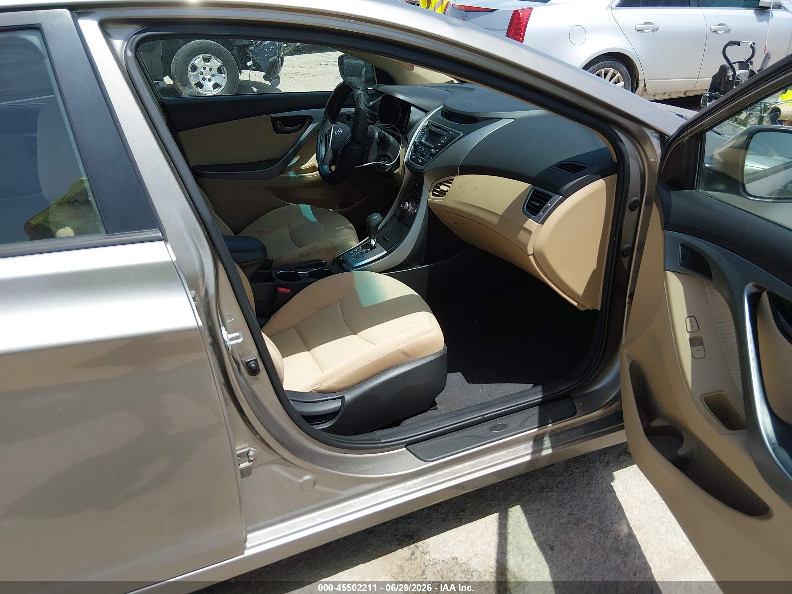2013 Hyundai Elantra Gls Gold vin: 5NPDH4AE7DH322106
