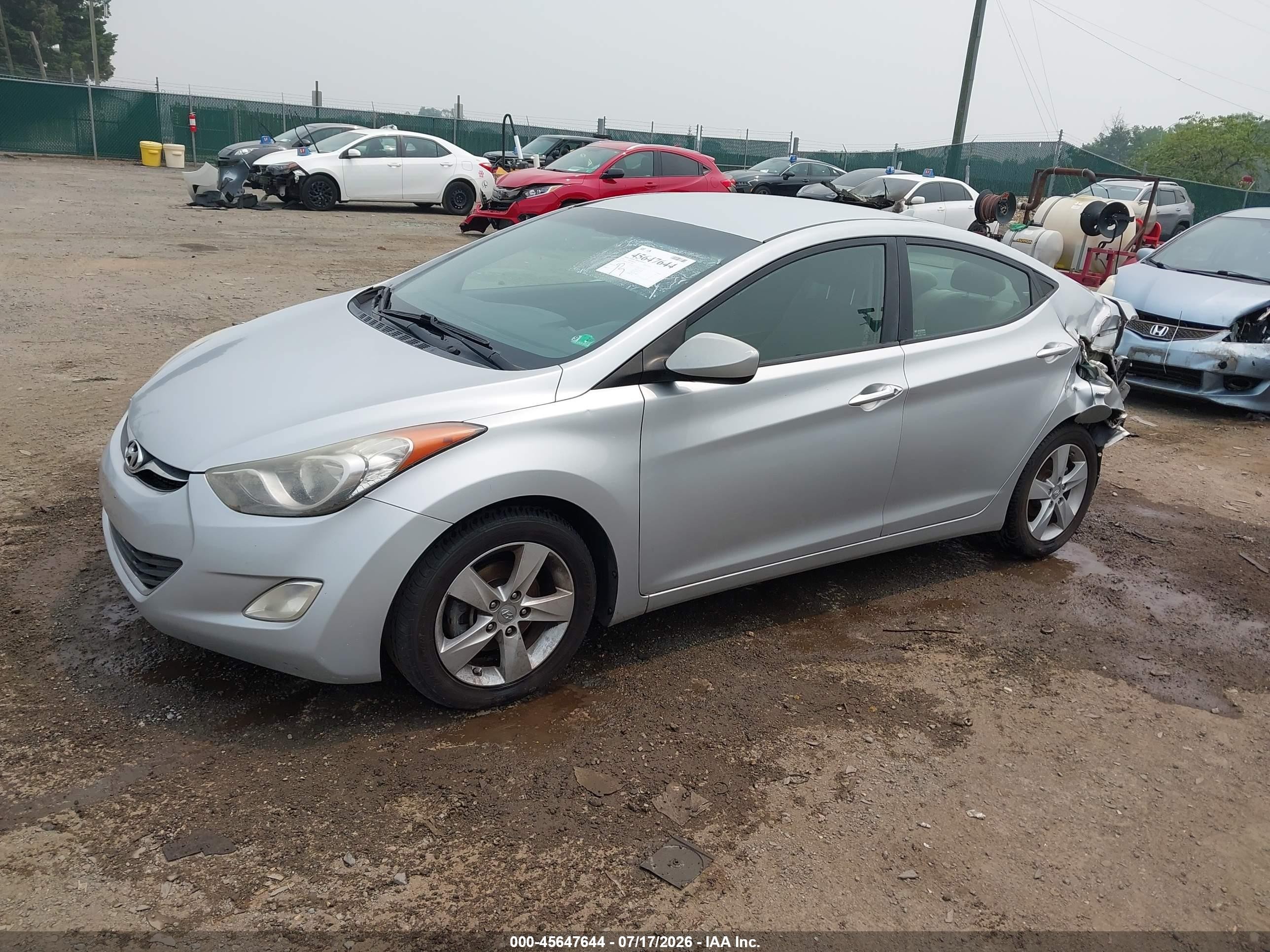 2013 Hyundai Elantra Gls Silver vin: 5NPDH4AE7DH327080