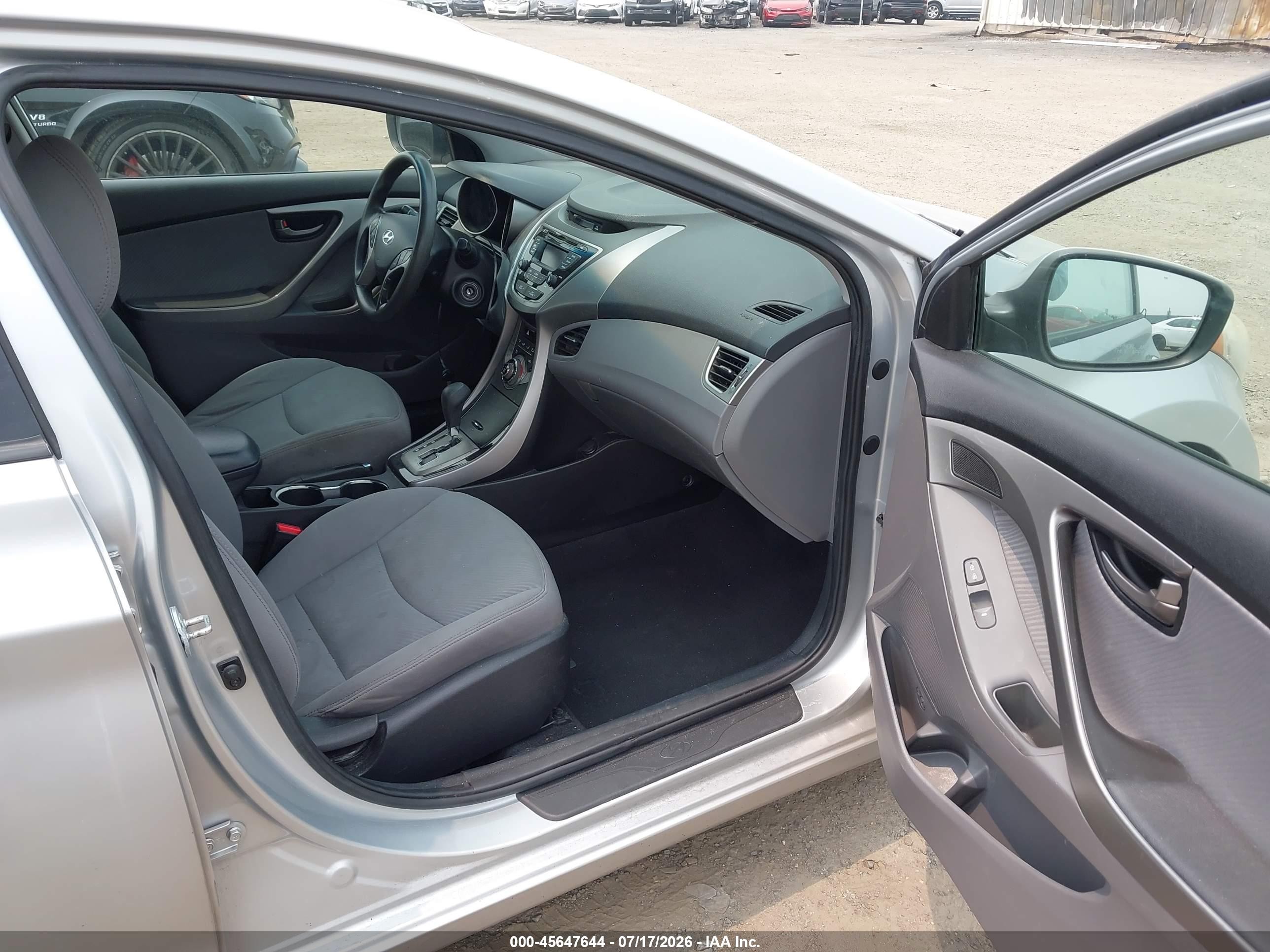 2013 Hyundai Elantra Gls Silver vin: 5NPDH4AE7DH327080