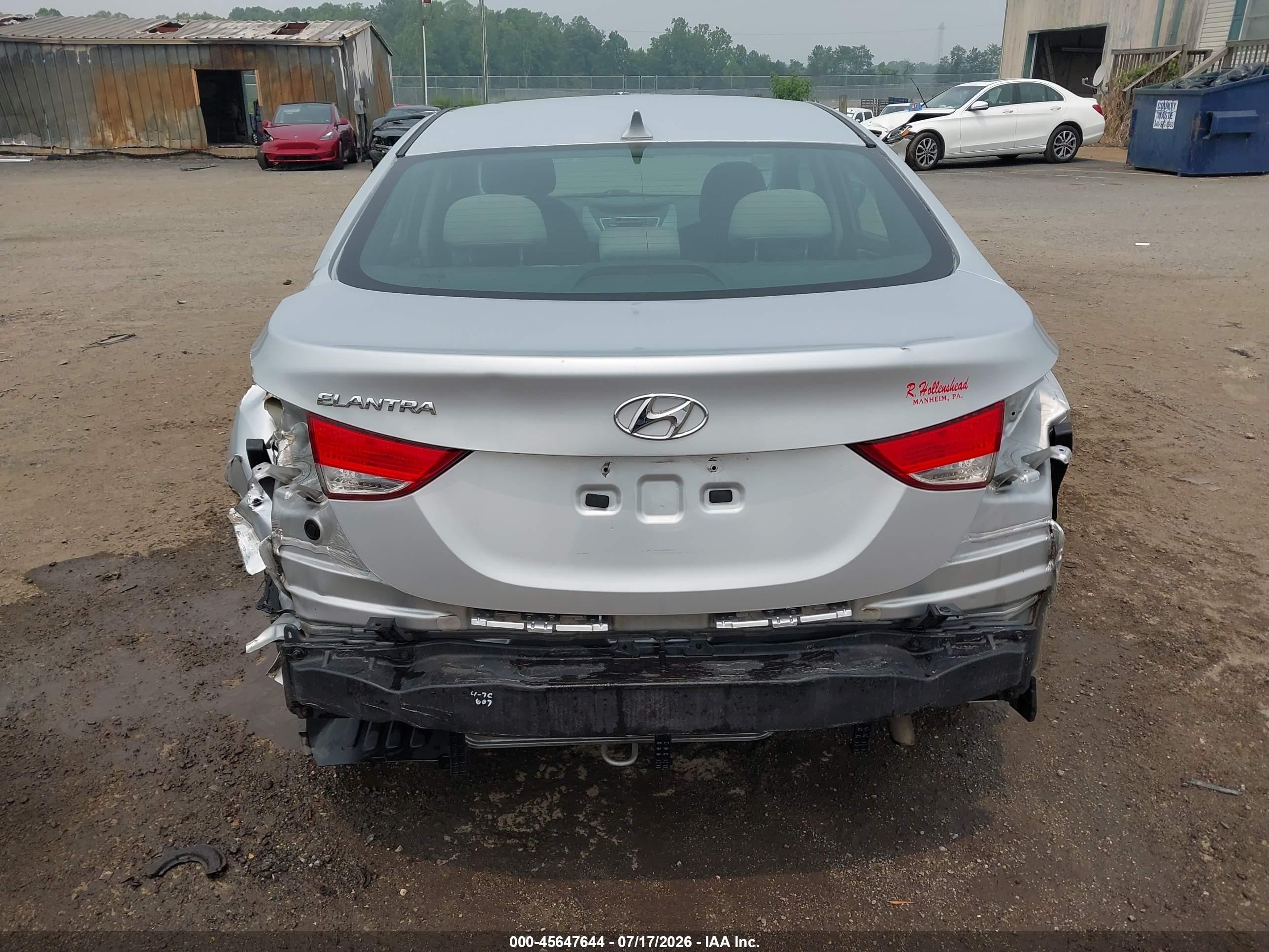 2013 Hyundai Elantra Gls Silver vin: 5NPDH4AE7DH327080