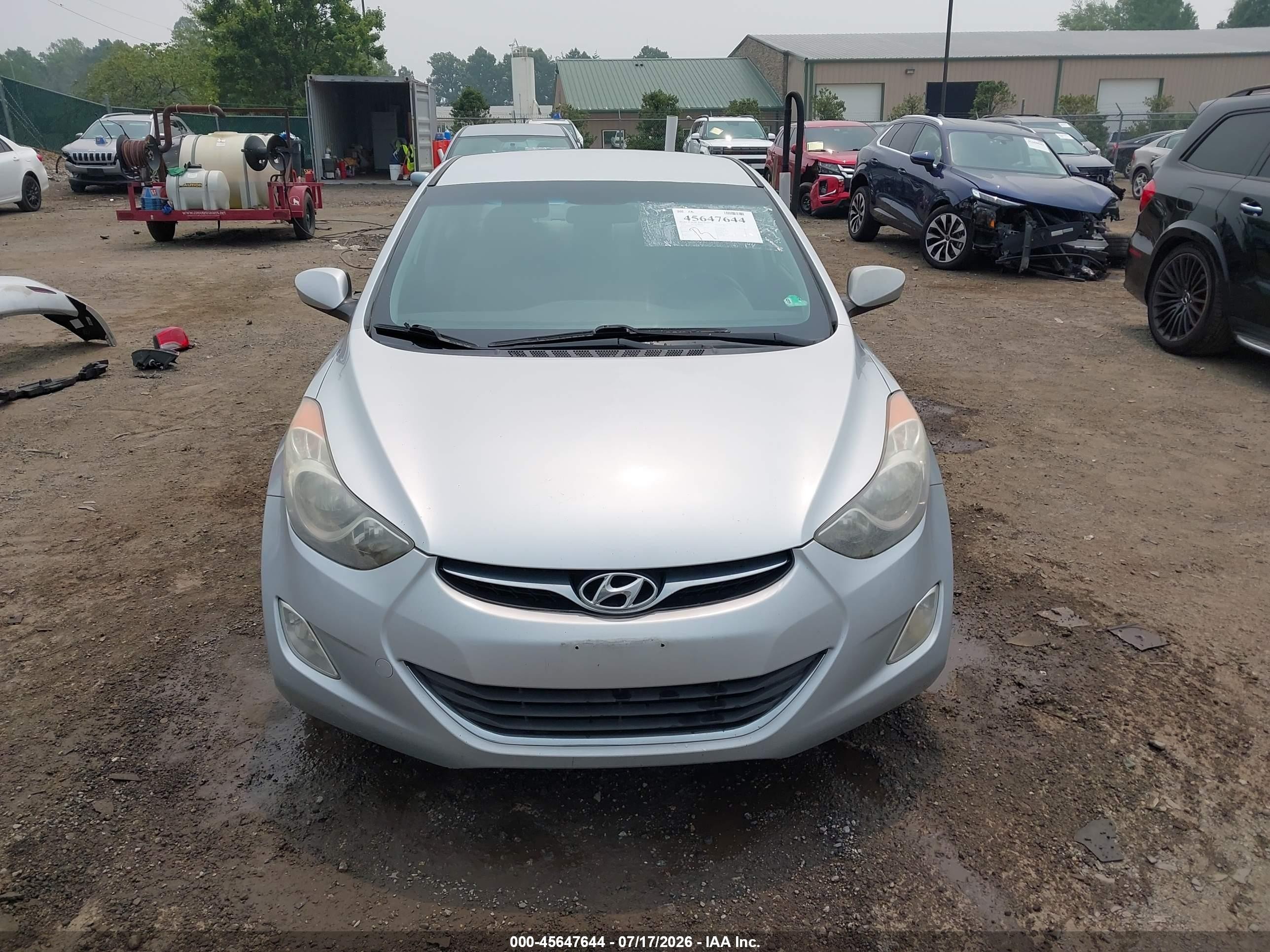 2013 Hyundai Elantra Gls Silver vin: 5NPDH4AE7DH327080