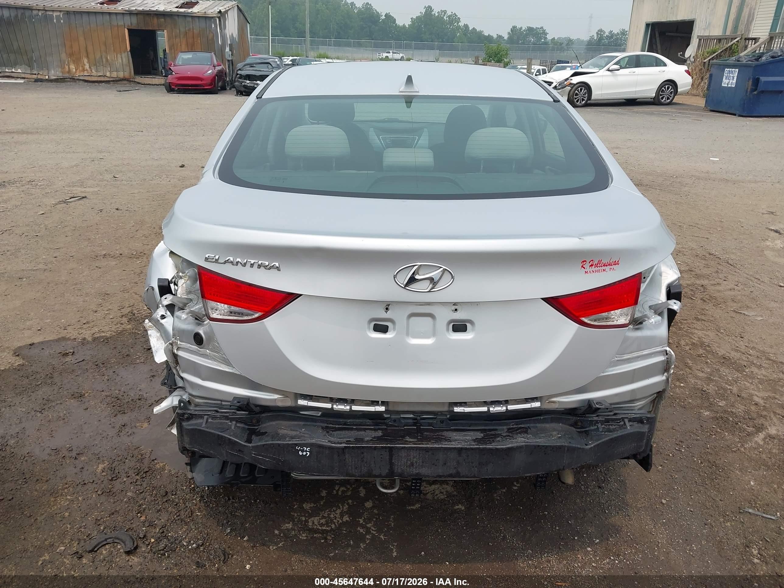 2013 Hyundai Elantra Gls Silver vin: 5NPDH4AE7DH327080
