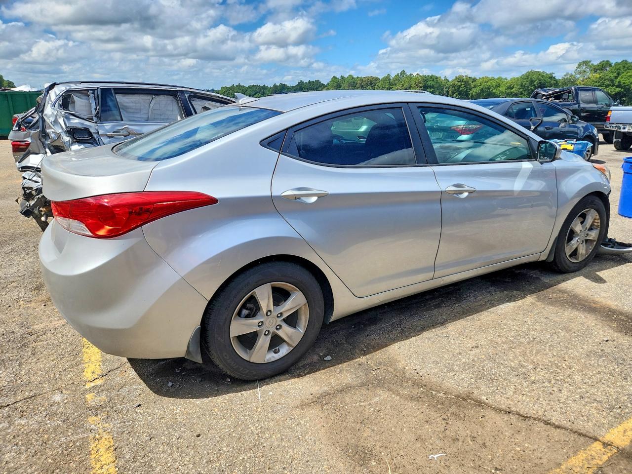 2013 Hyundai Elantra Gls Silver vin: 5NPDH4AE7DH331453