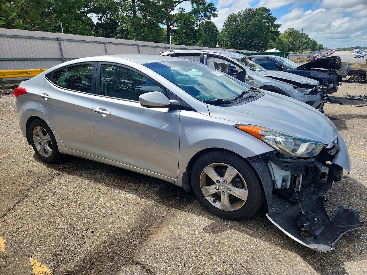 2013 Hyundai Elantra Gls Silver vin: 5NPDH4AE7DH331453