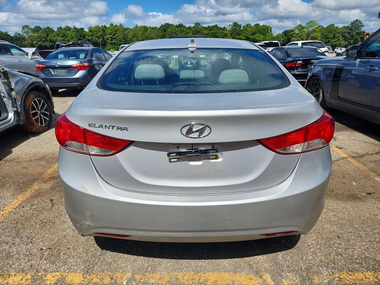 2013 Hyundai Elantra Gls Silver vin: 5NPDH4AE7DH331453