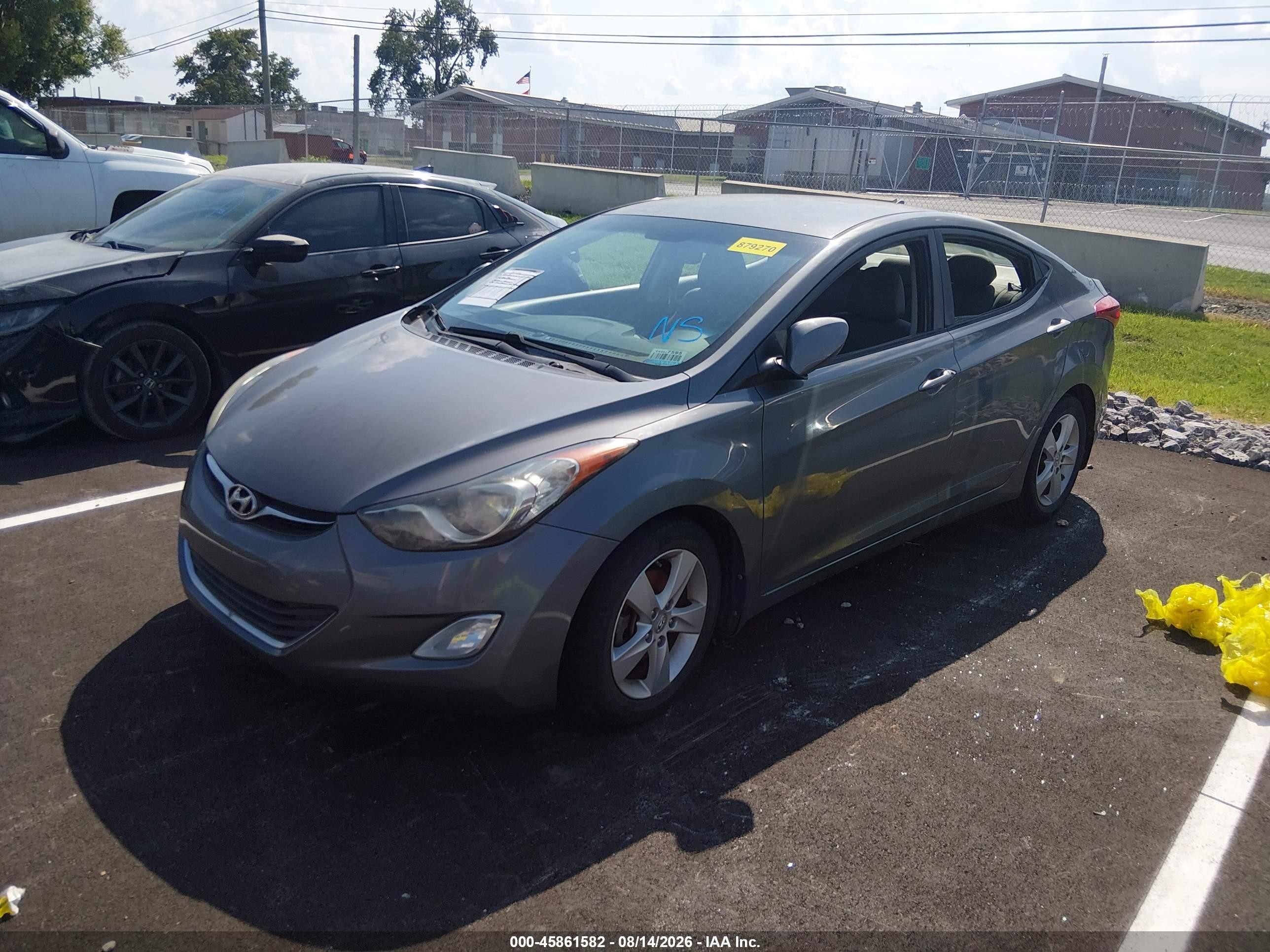 2013 Hyundai Elantra Gls Gray vin: 5NPDH4AE7DH334692