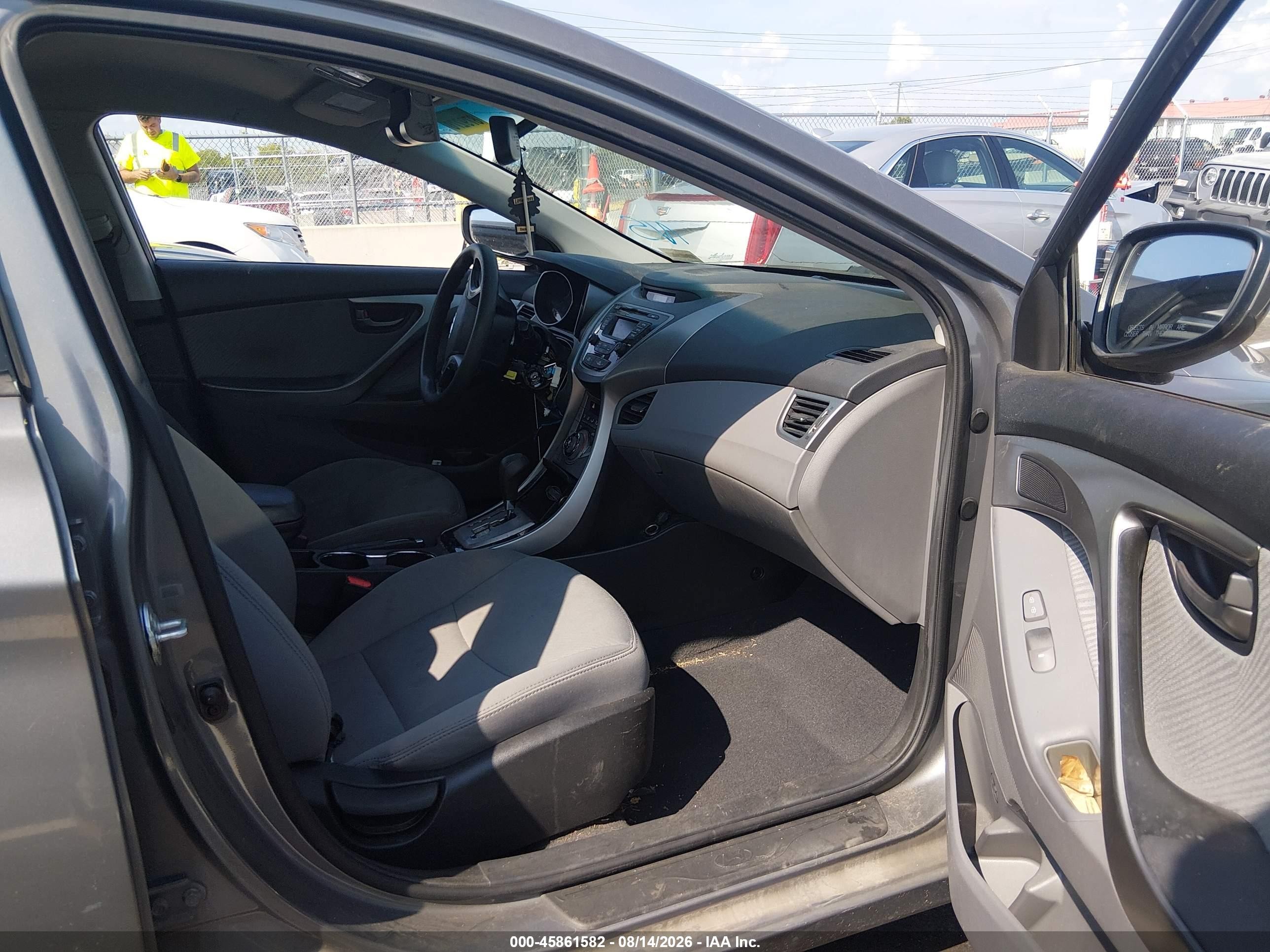 2013 Hyundai Elantra Gls Gray vin: 5NPDH4AE7DH334692