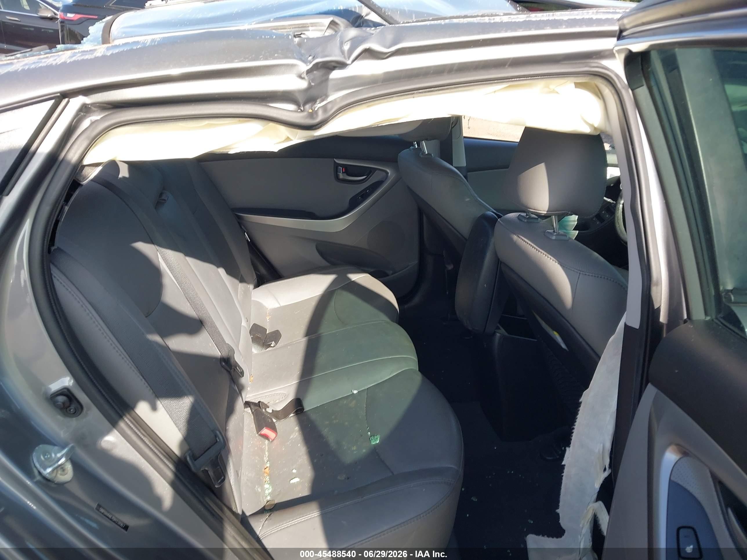 2013 Hyundai Elantra Limited Gray vin: 5NPDH4AE7DH338967