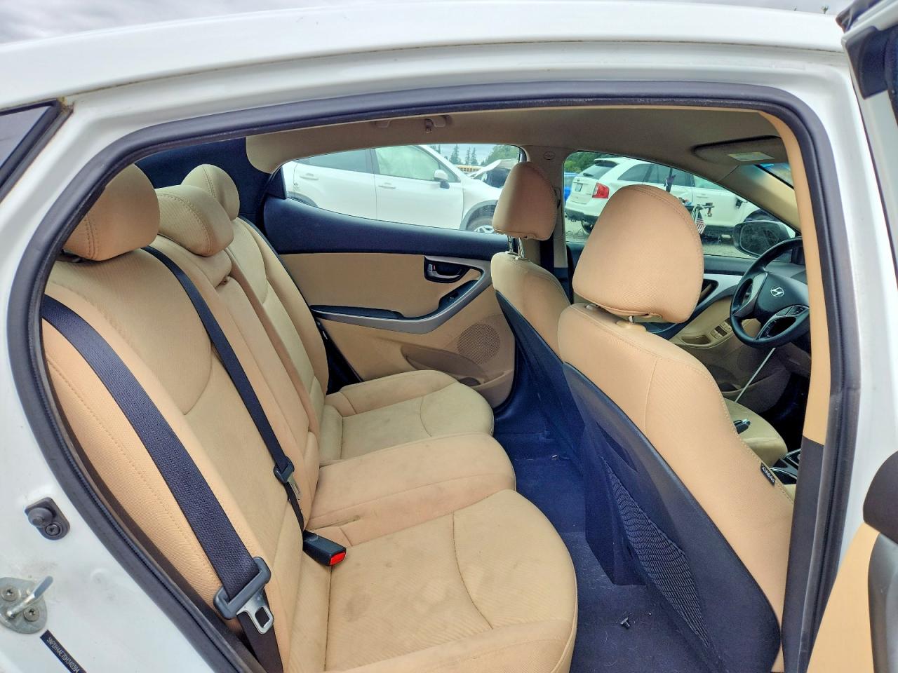 2013 Hyundai Elantra Gls White vin: 5NPDH4AE7DH340394