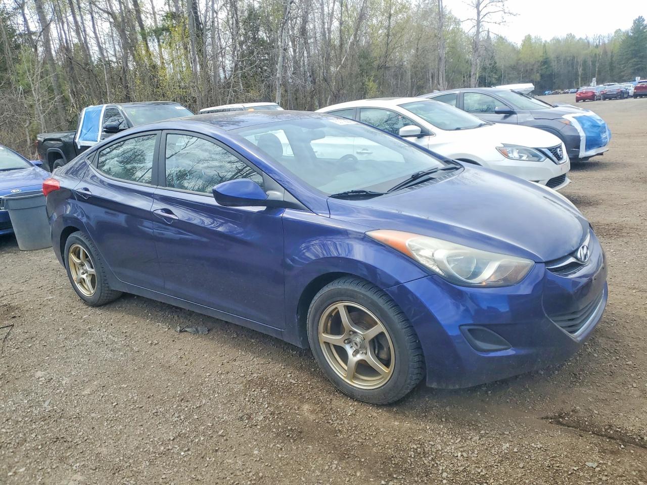 2013 Hyundai Elantra Gls Blue vin: 5NPDH4AE7DH343652