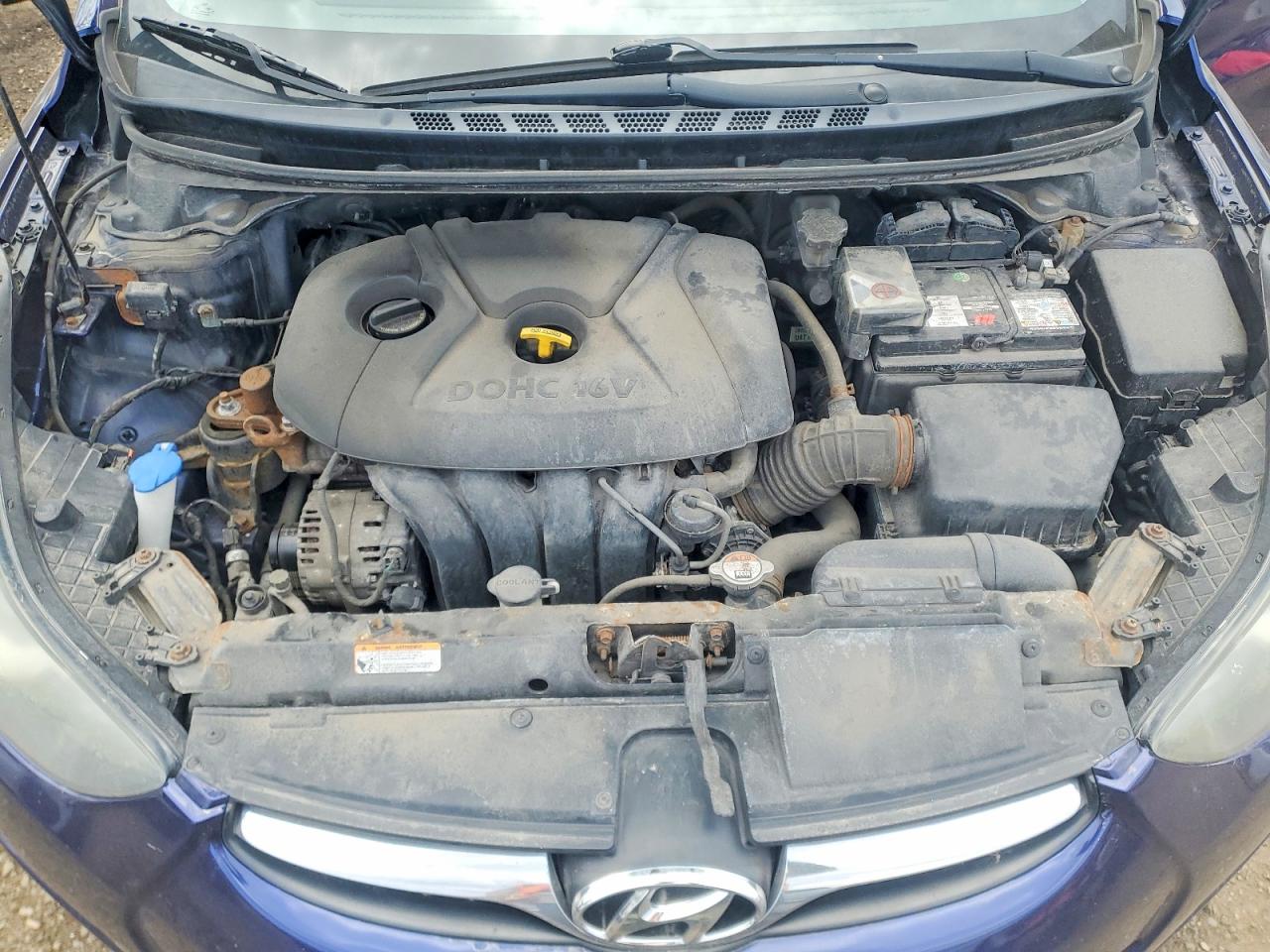 2013 Hyundai Elantra Gls Blue vin: 5NPDH4AE7DH343652