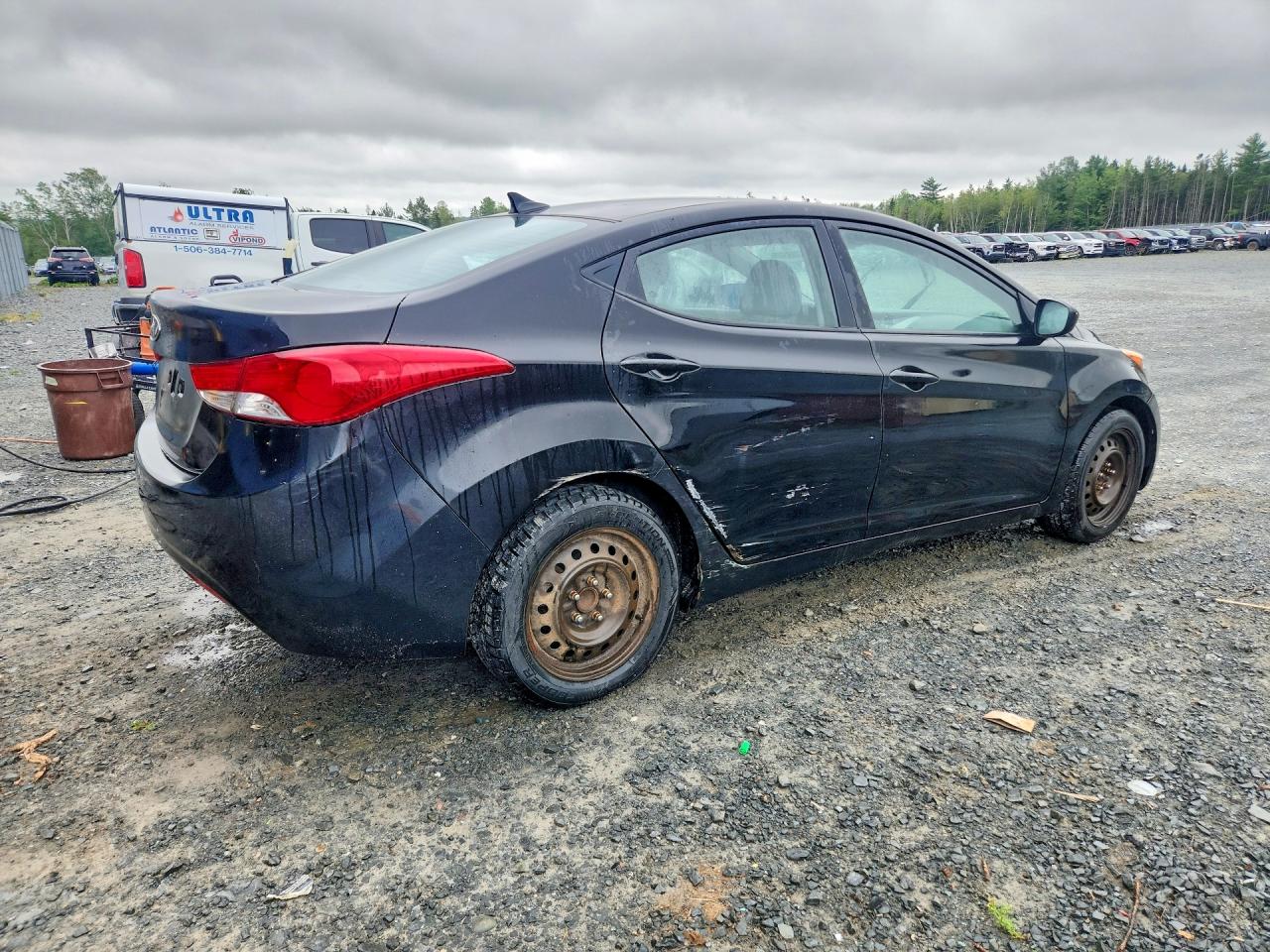 2013 Hyundai Elantra Gls Black vin: 5NPDH4AE7DH349046