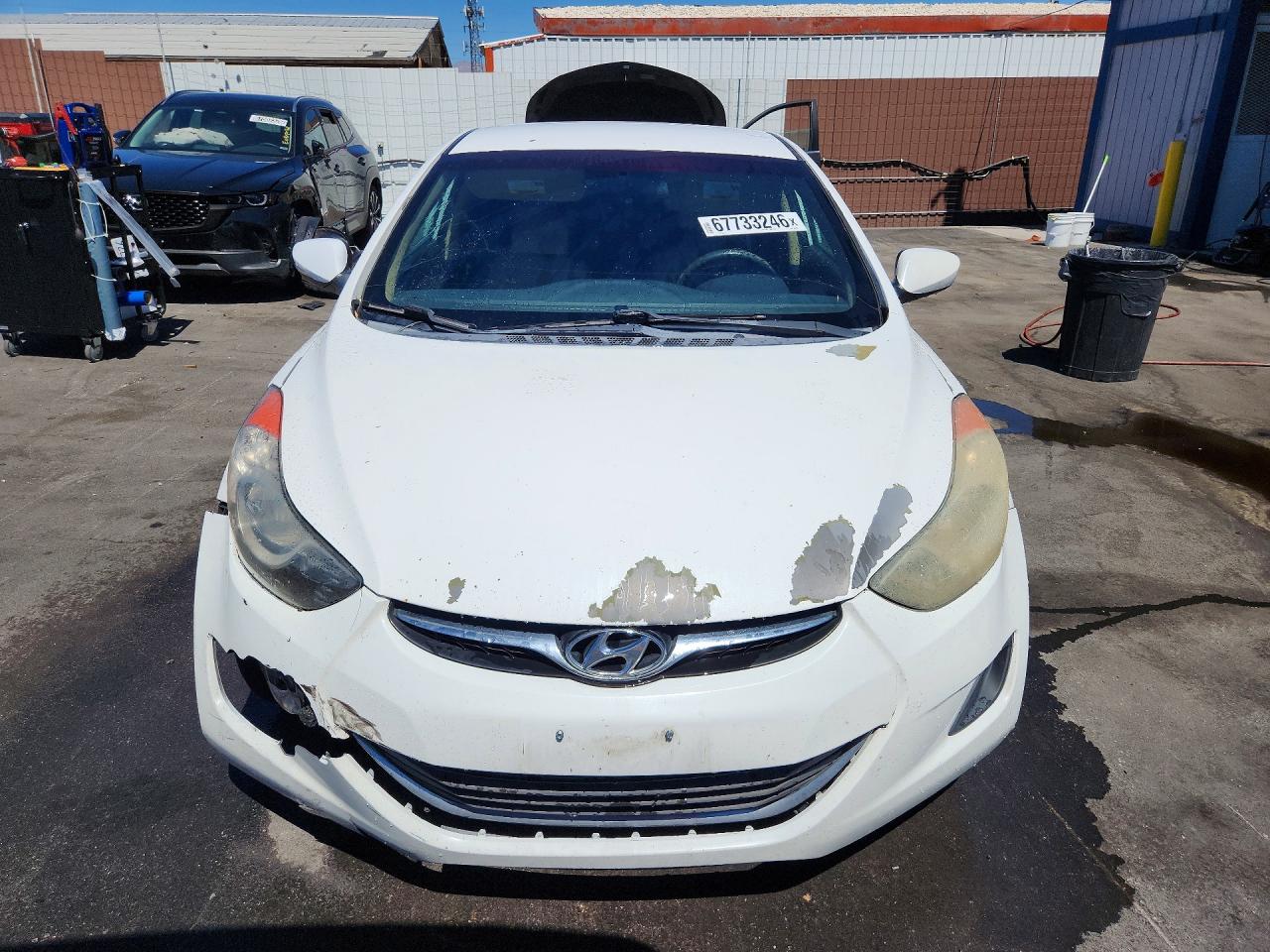 2013 Hyundai Elantra Gls White vin: 5NPDH4AE7DH349192