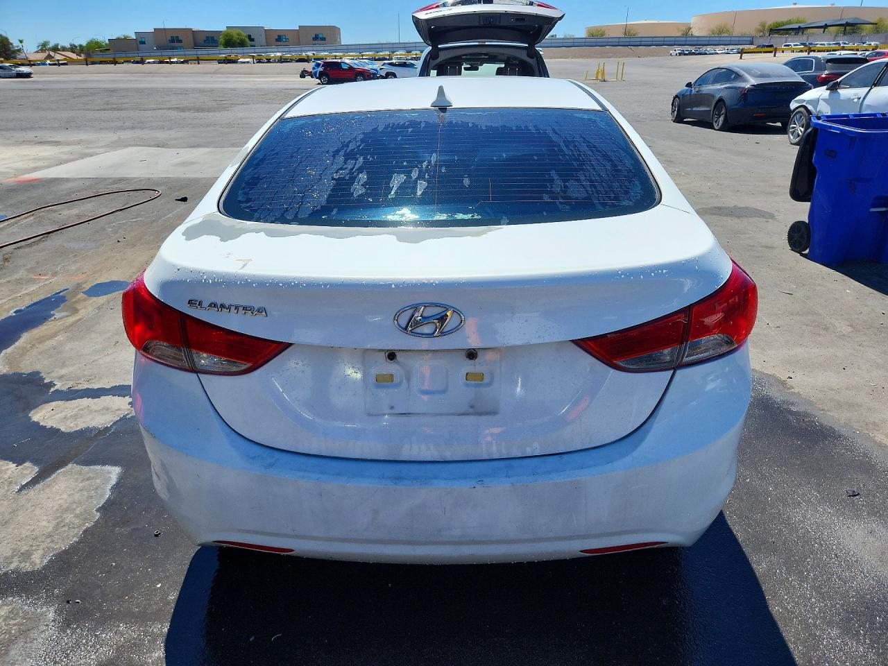2013 Hyundai Elantra Gls White vin: 5NPDH4AE7DH349192