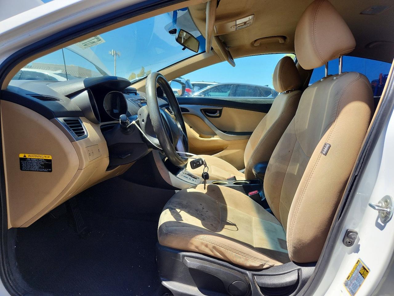 2013 Hyundai Elantra Gls White vin: 5NPDH4AE7DH349192