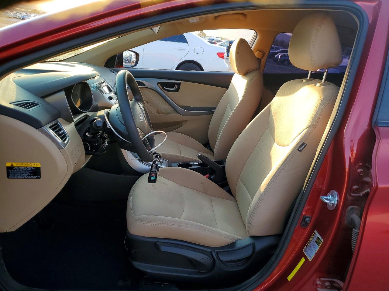2013 Hyundai Elantra Gls Red vin: 5NPDH4AE7DH350018