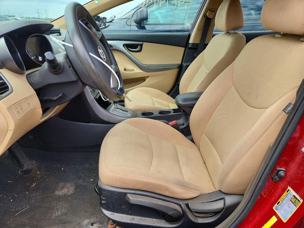 2013 Hyundai Elantra Gls Red vin: 5NPDH4AE7DH350049