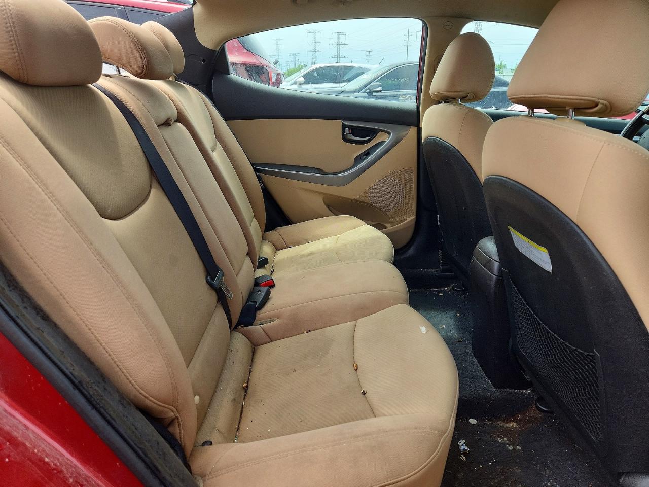 2013 Hyundai Elantra Gls Red vin: 5NPDH4AE7DH350049