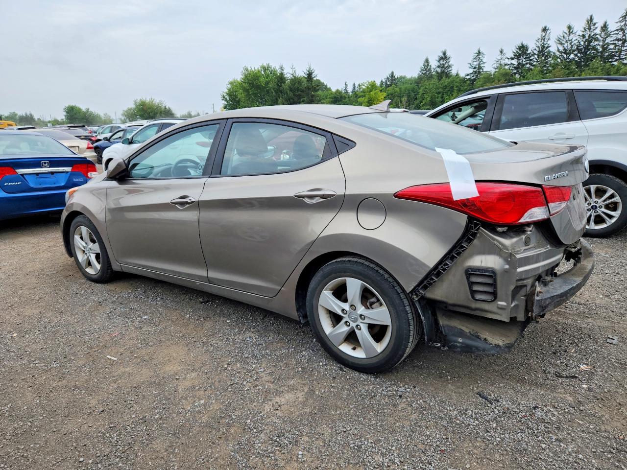 2013 Hyundai Elantra Gls Brown vin: 5NPDH4AE7DH359155