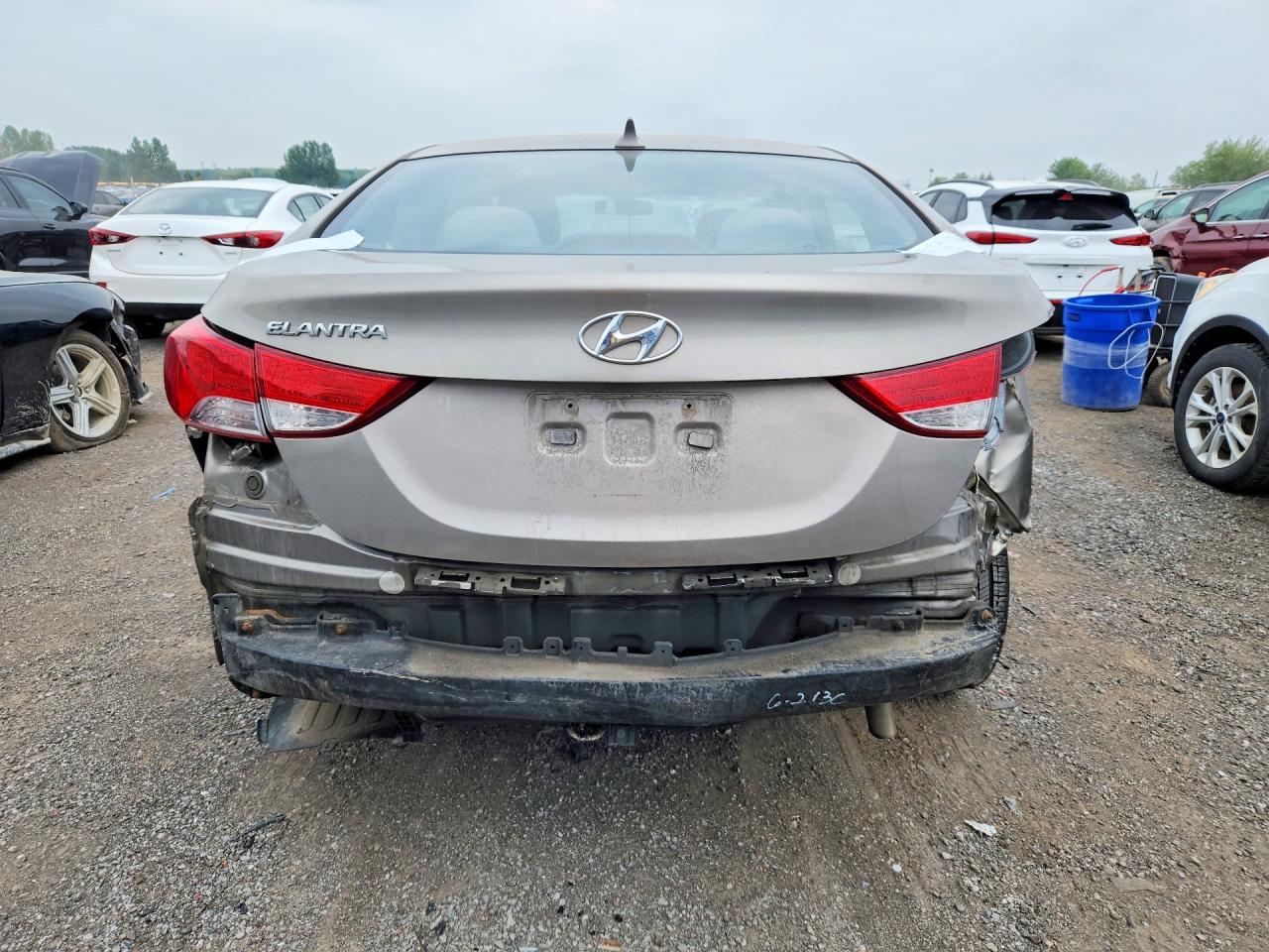 2013 Hyundai Elantra Gls Brown vin: 5NPDH4AE7DH359155