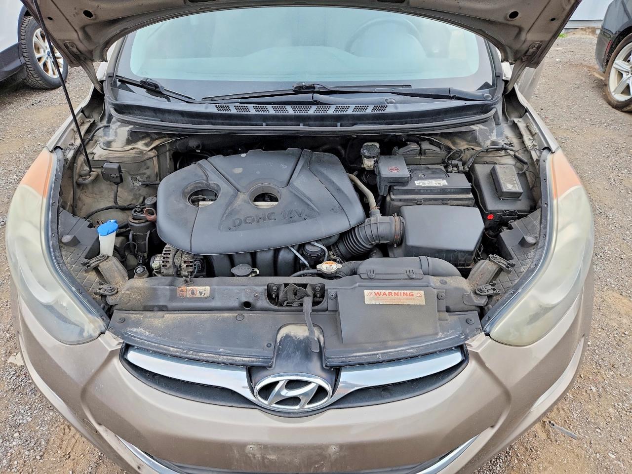 2013 Hyundai Elantra Gls Brown vin: 5NPDH4AE7DH359155