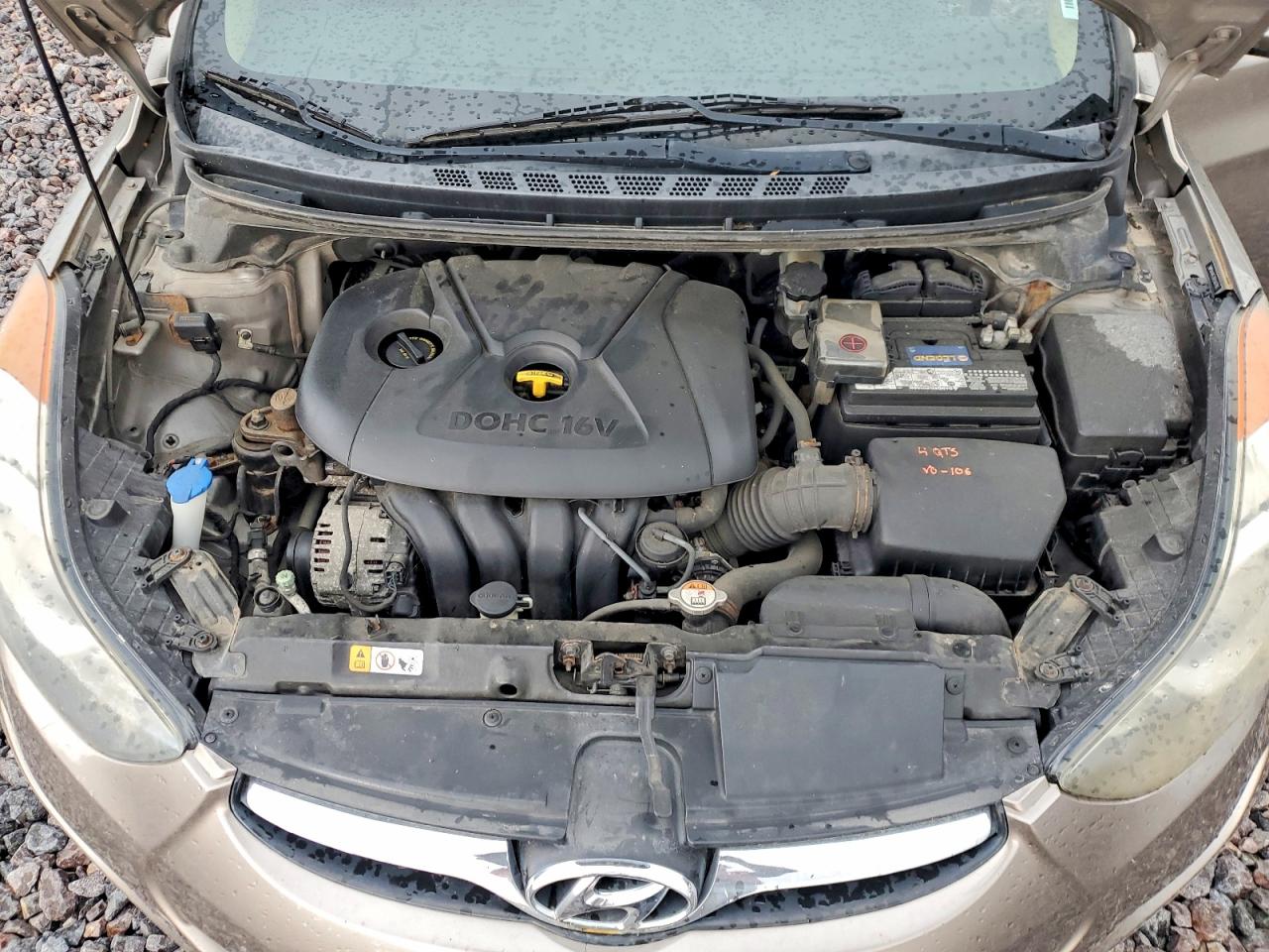 2013 Hyundai Elantra Gls Серый vin: 5NPDH4AE7DH368793
