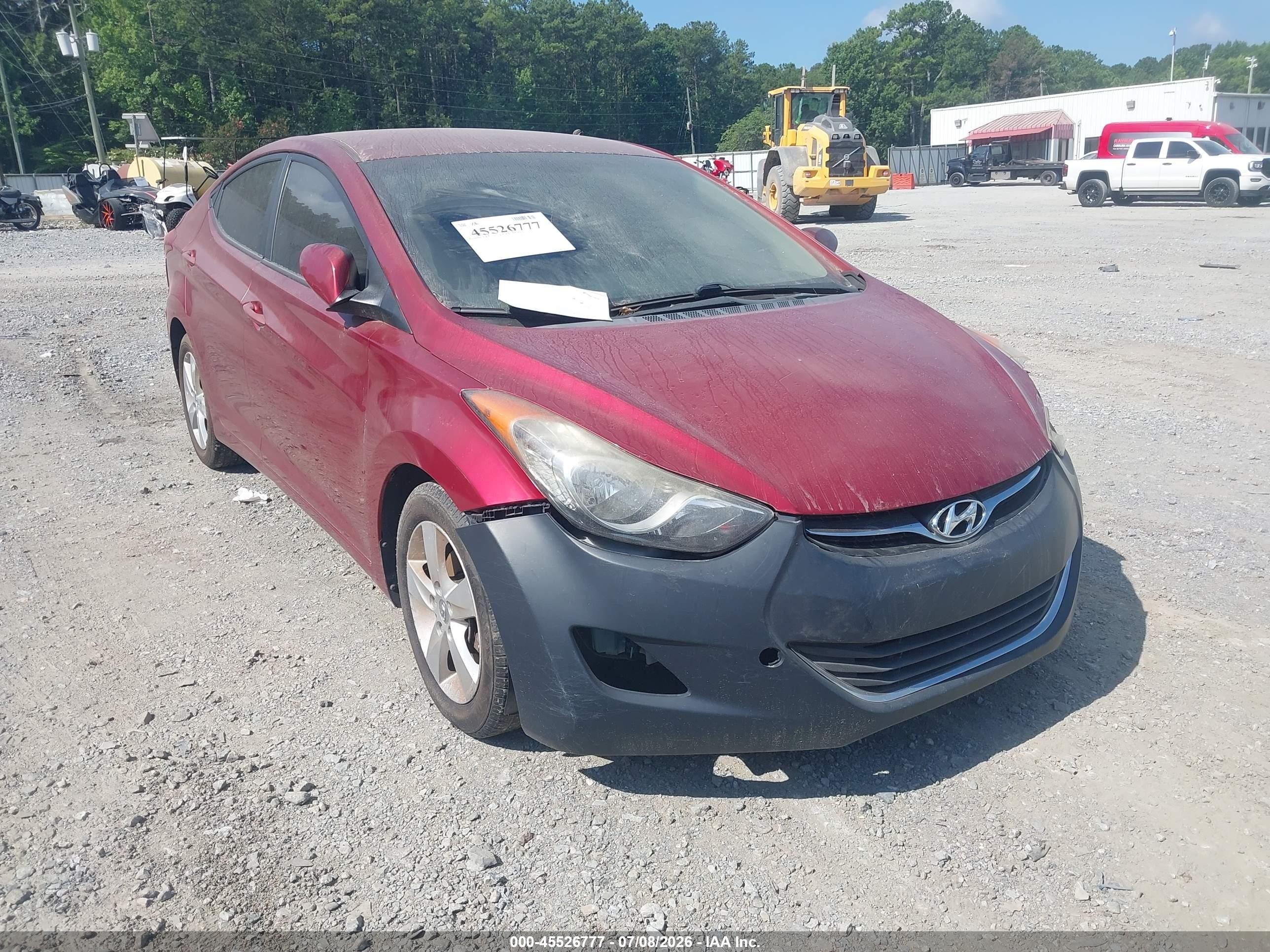 2013 Hyundai Elantra Gls Красный vin: 5NPDH4AE7DH373170