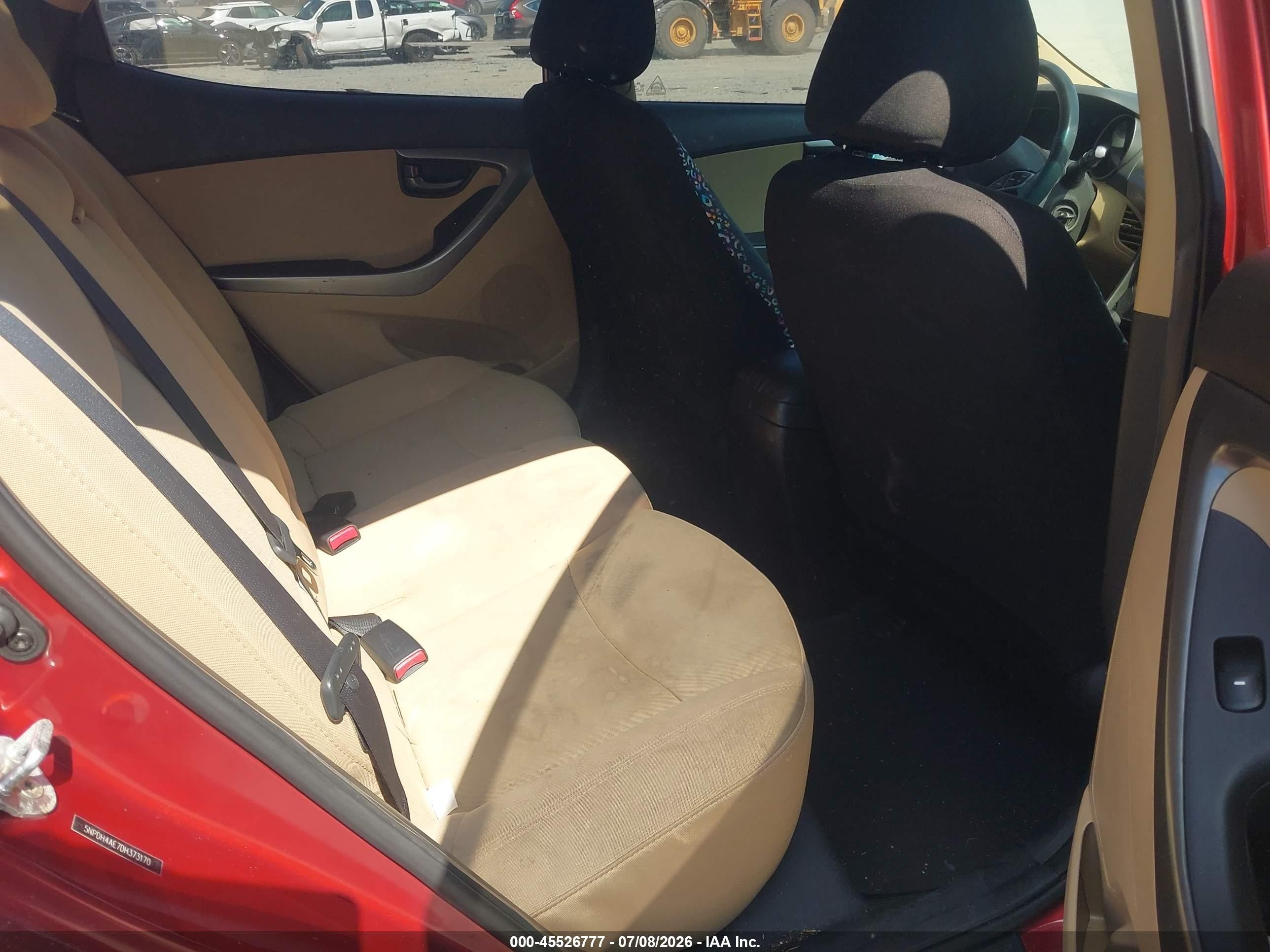 2013 Hyundai Elantra Gls Red vin: 5NPDH4AE7DH373170