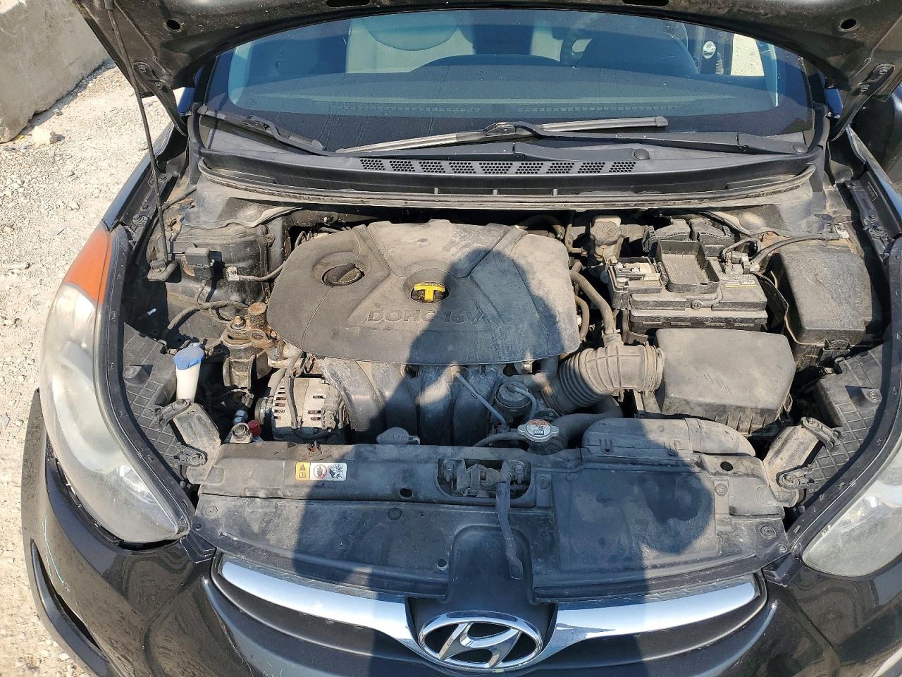 2013 Hyundai Elantra Gls Black vin: 5NPDH4AE7DH374271