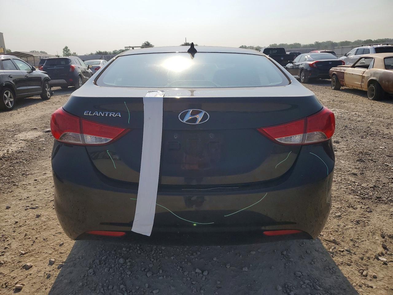 2013 Hyundai Elantra Gls Black vin: 5NPDH4AE7DH374271
