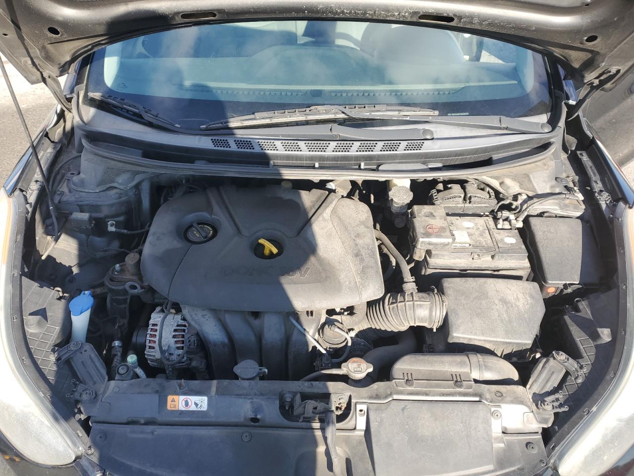 2013 Hyundai Elantra Gls Черный vin: 5NPDH4AE7DH383374