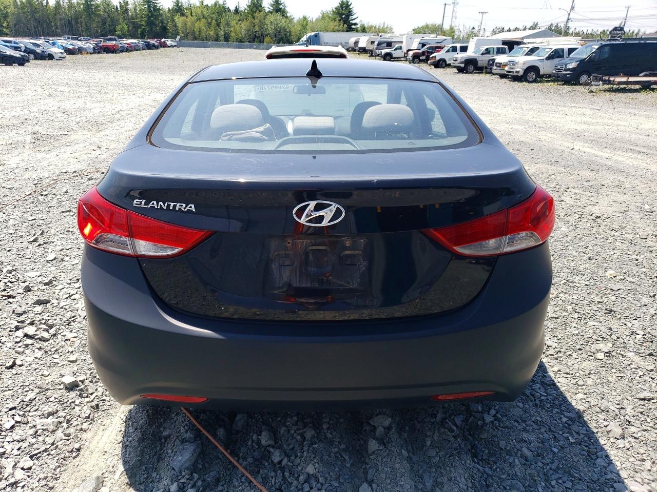 2013 Hyundai Elantra Gls Black vin: 5NPDH4AE7DH386839