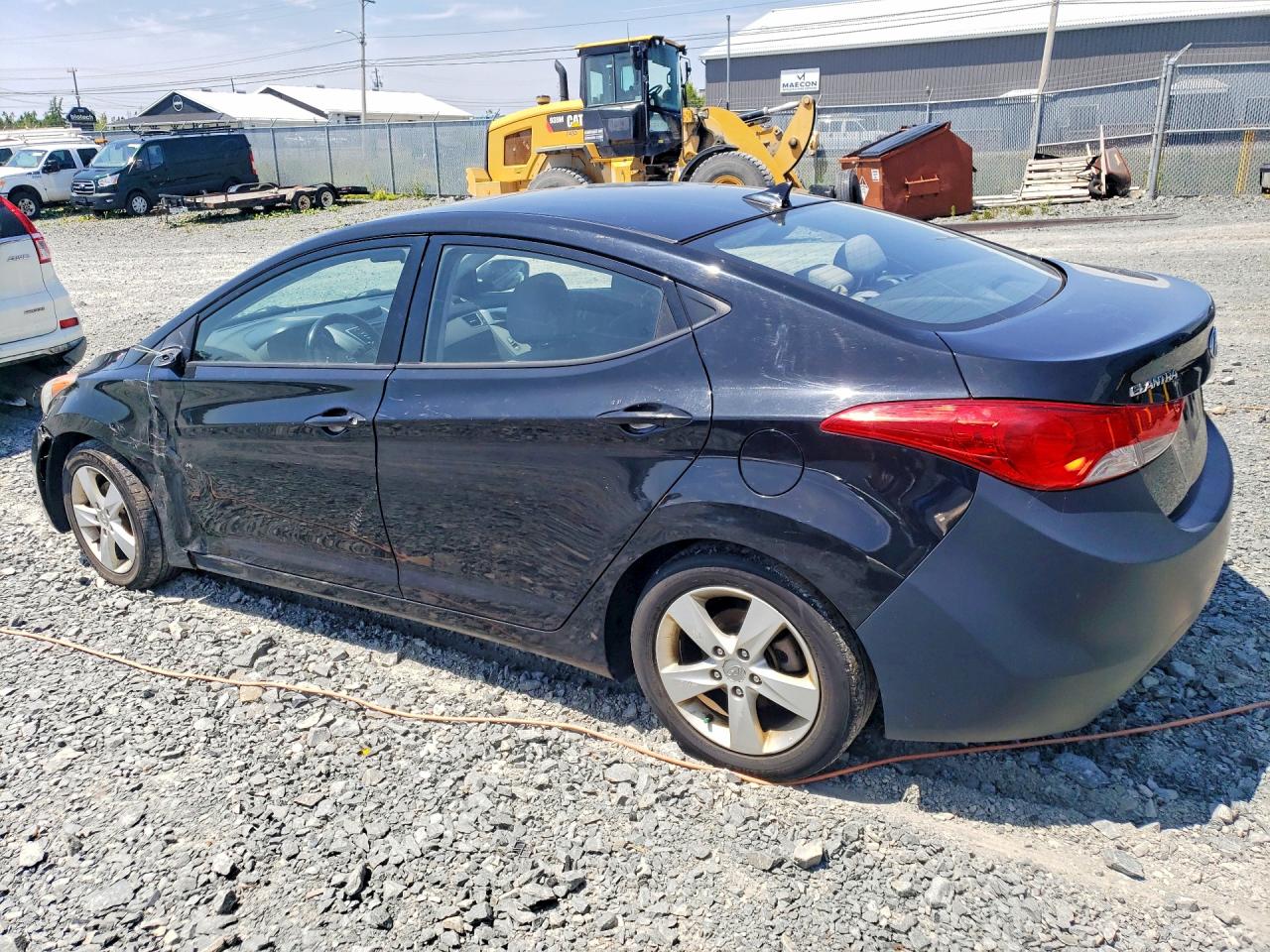 2013 Hyundai Elantra Gls Black vin: 5NPDH4AE7DH386839