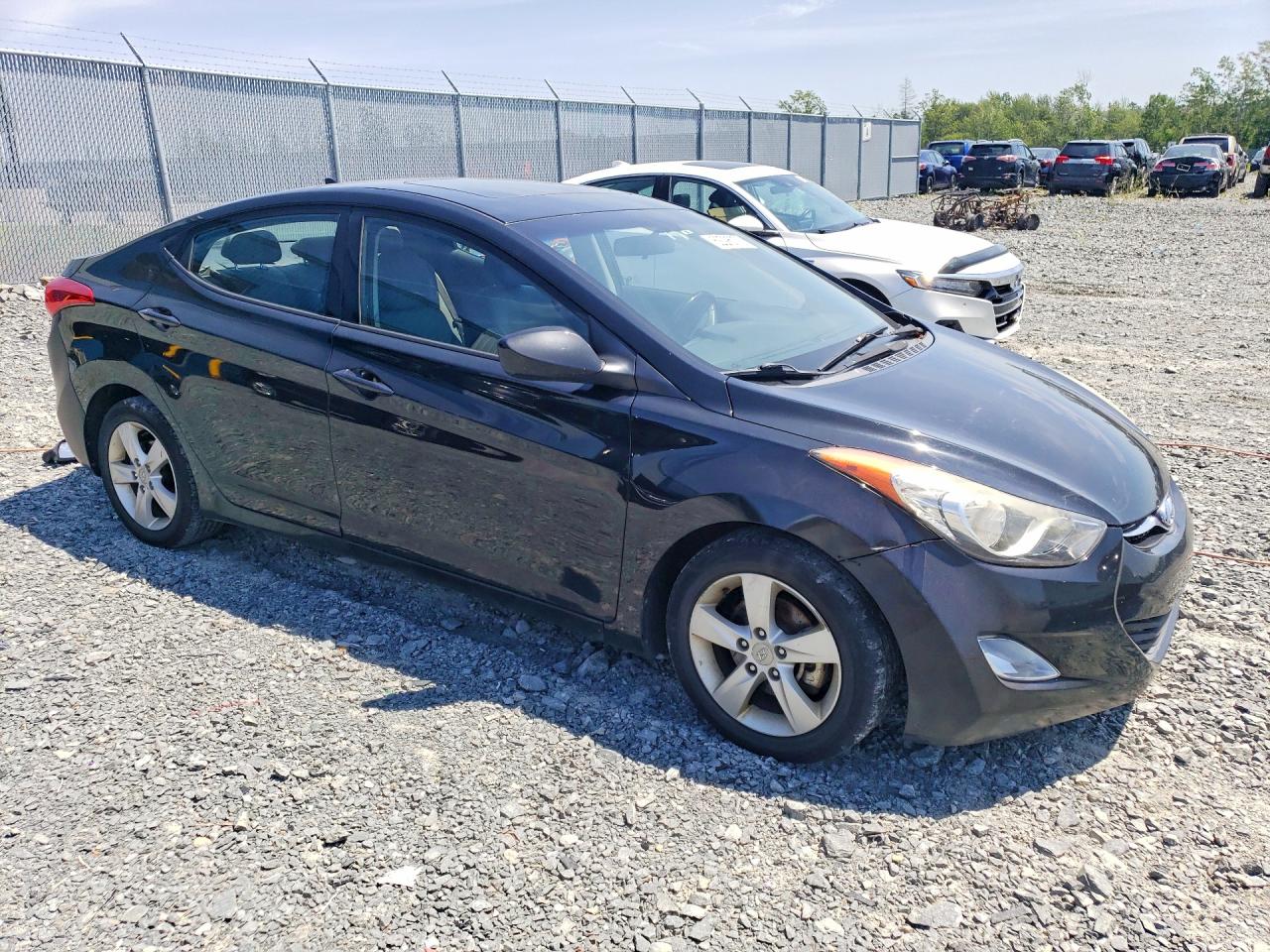 2013 Hyundai Elantra Gls Black vin: 5NPDH4AE7DH386839